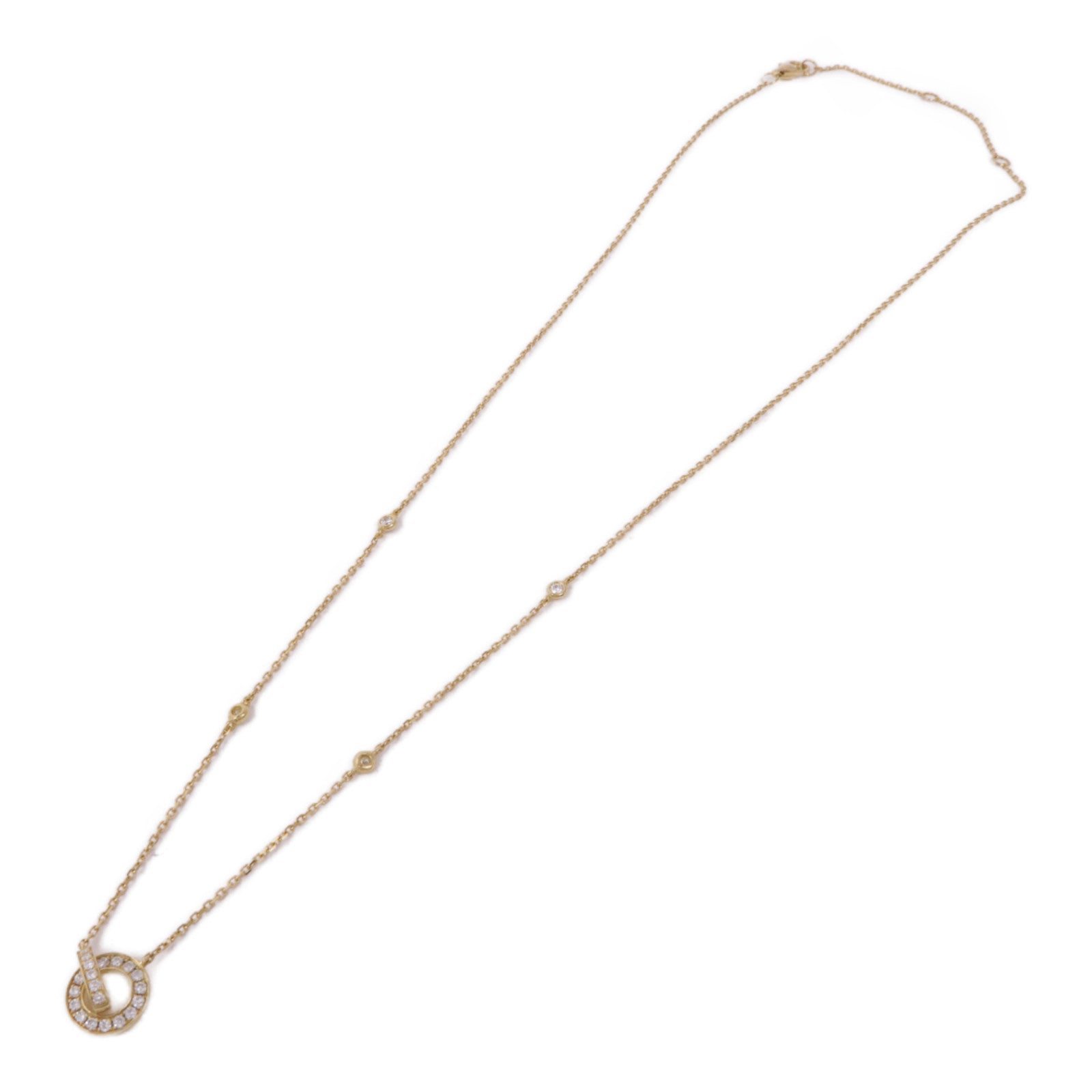 JEWELRY Diamond Necklace 18K Yellow Gold