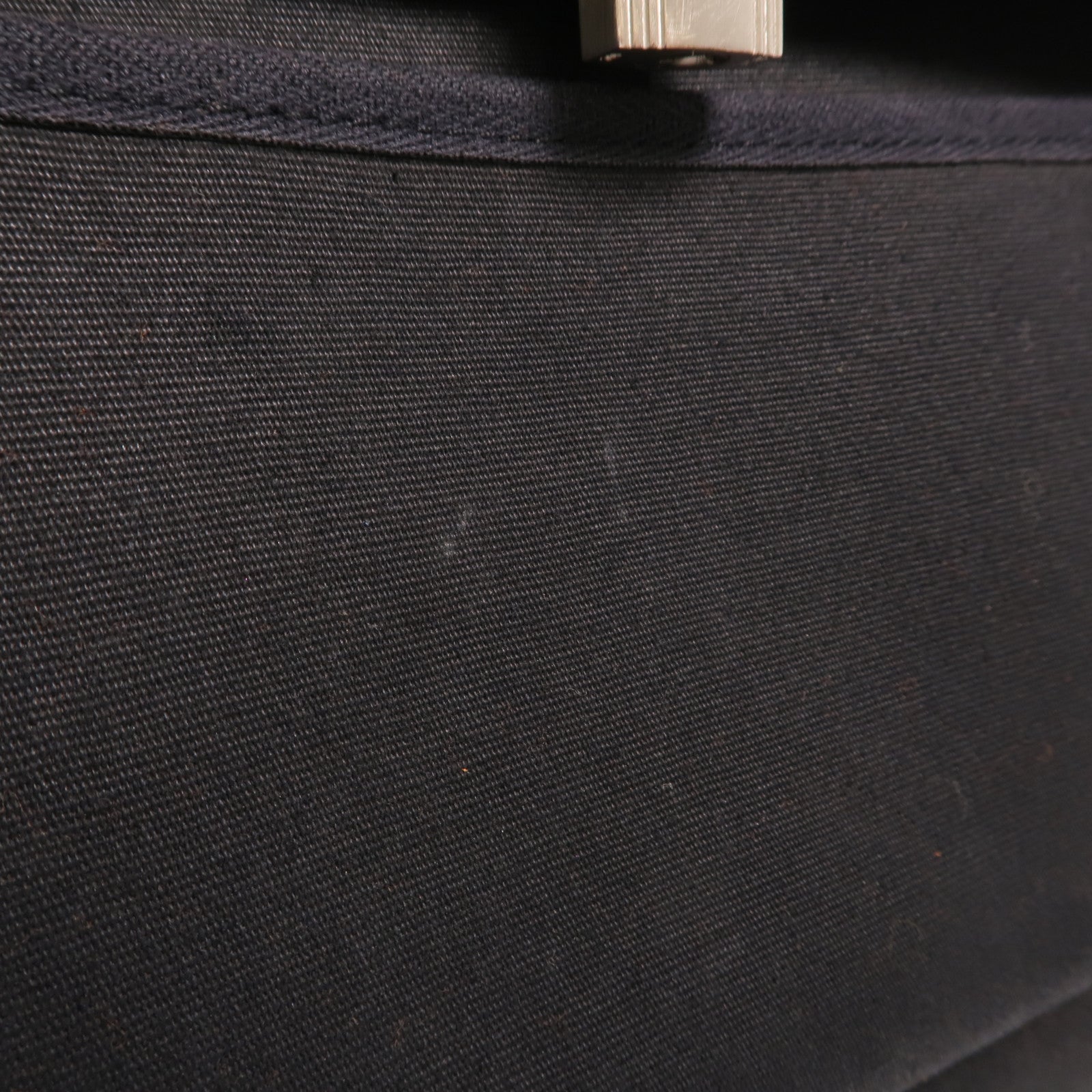 HERMES 帆布Herbag 31銀扣手挽肩背兩用袋Noir