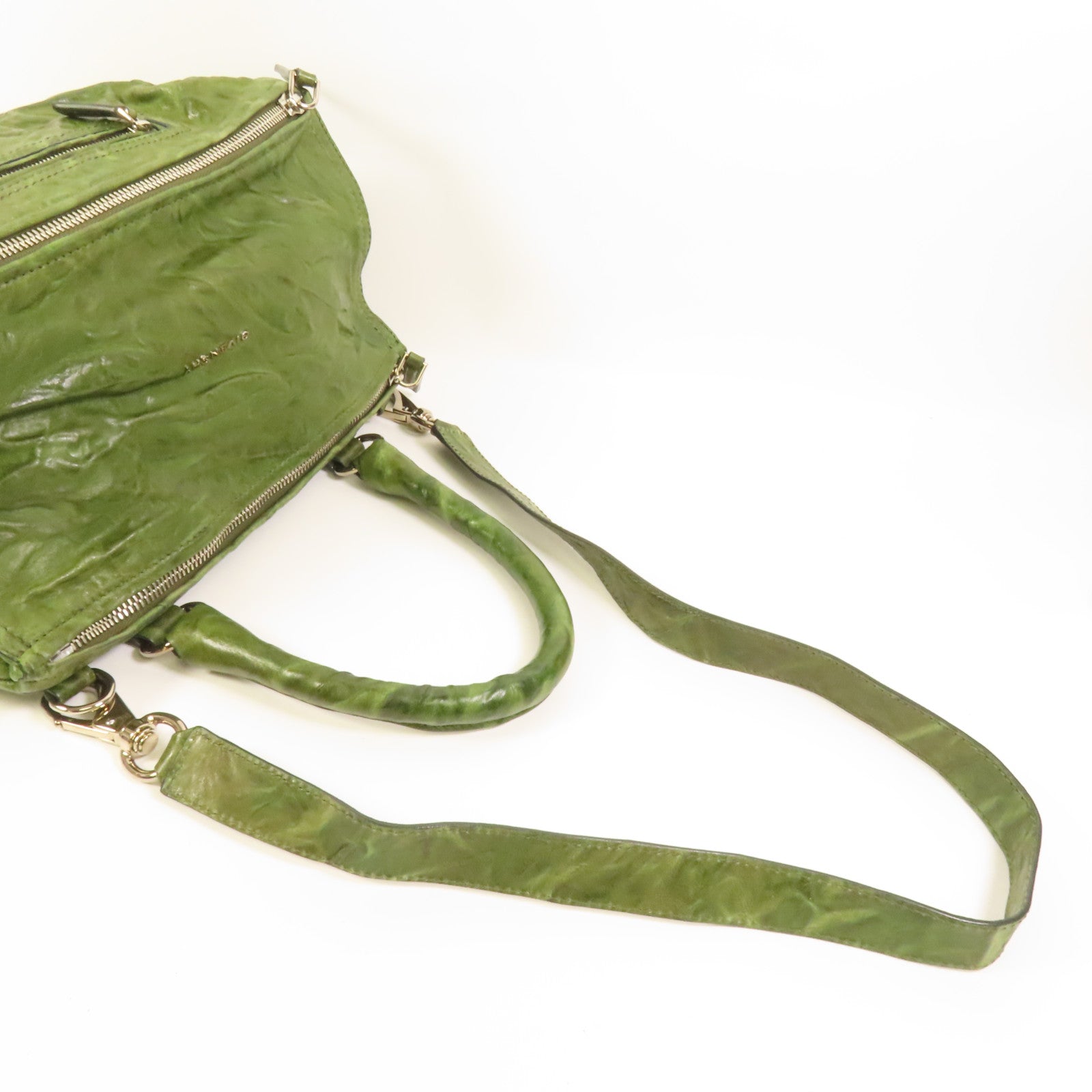 GIVENCHY 羊皮皮革Pandora Medium Shoulder Bag銀扣手挽肩背兩用袋