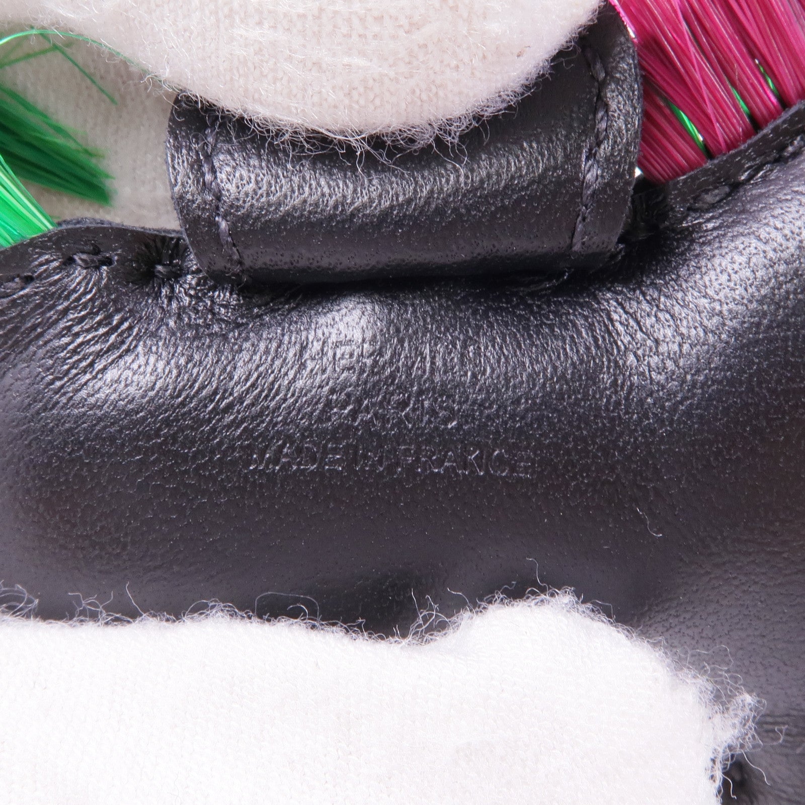 HERMES Milo皮革Rodeo PM掛飾Noir