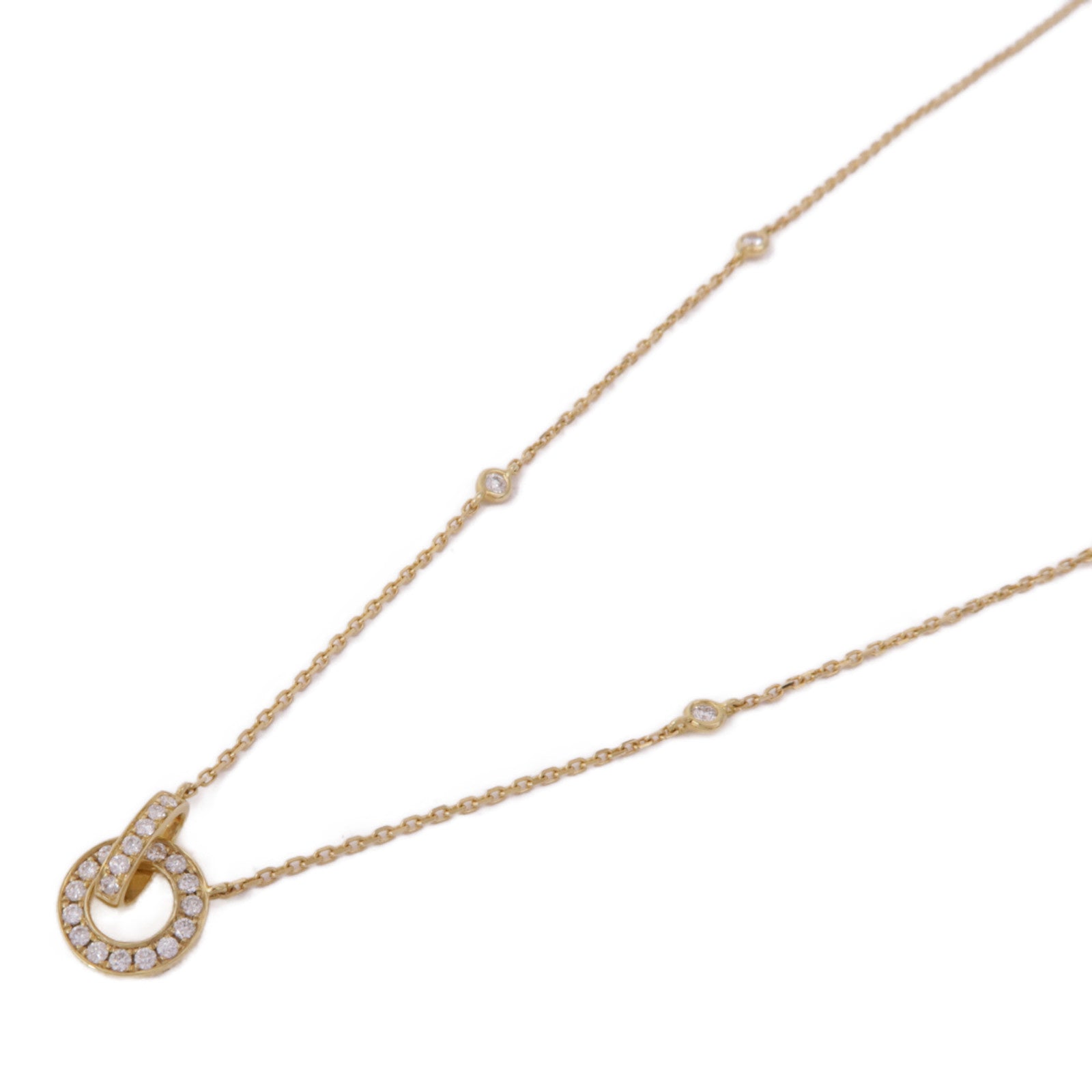 JEWELRY Diamond Necklace 18K Yellow Gold