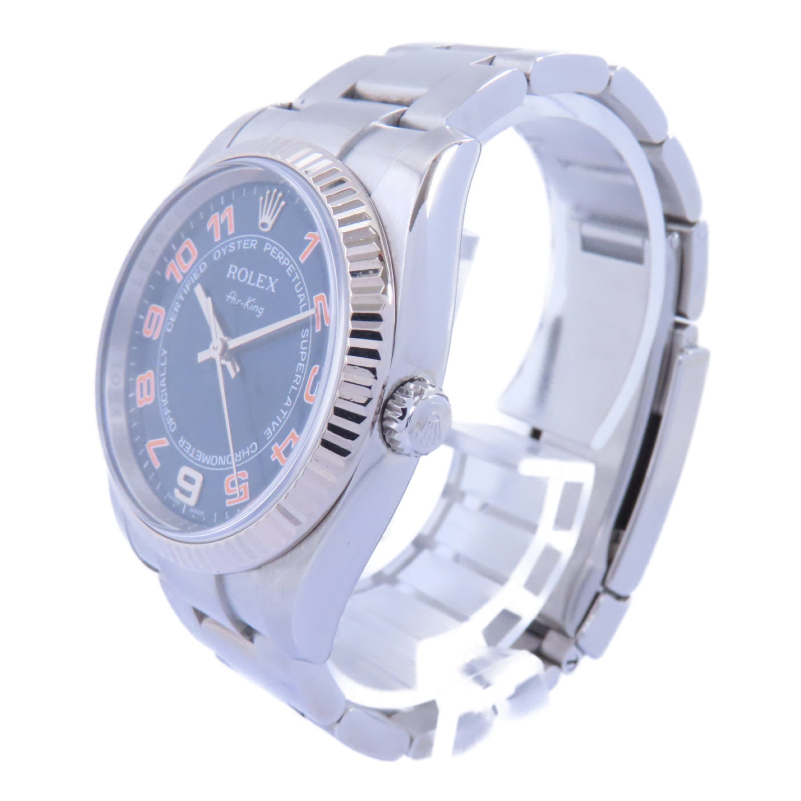 ROLEX Air King不鏽鋼手錶自動機芯藍色