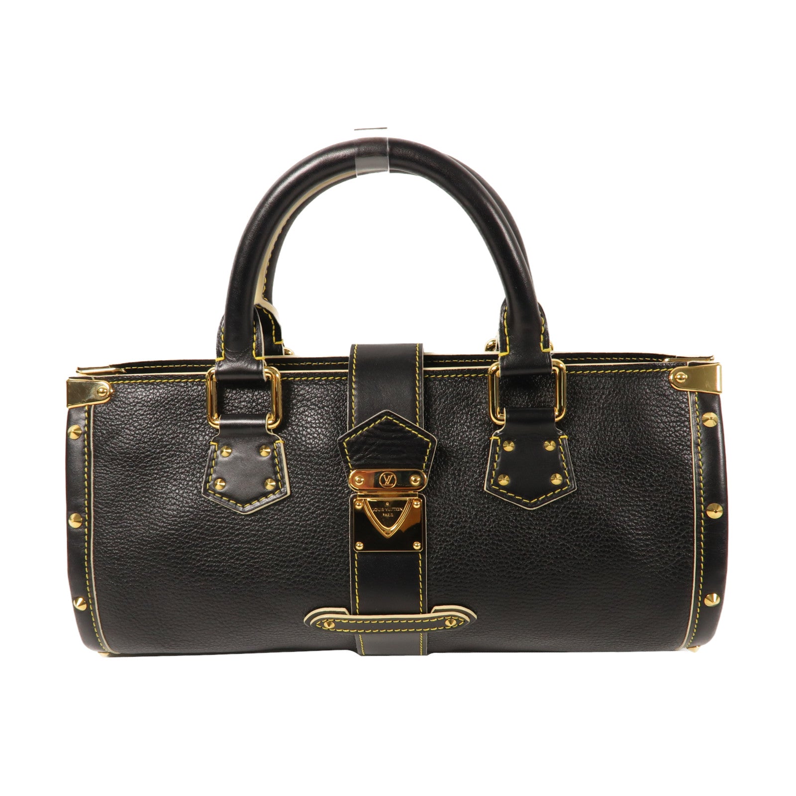 LOUIS VUITTON 【激減優惠】Suhali皮革Epanui PM金扣手挽袋黑色