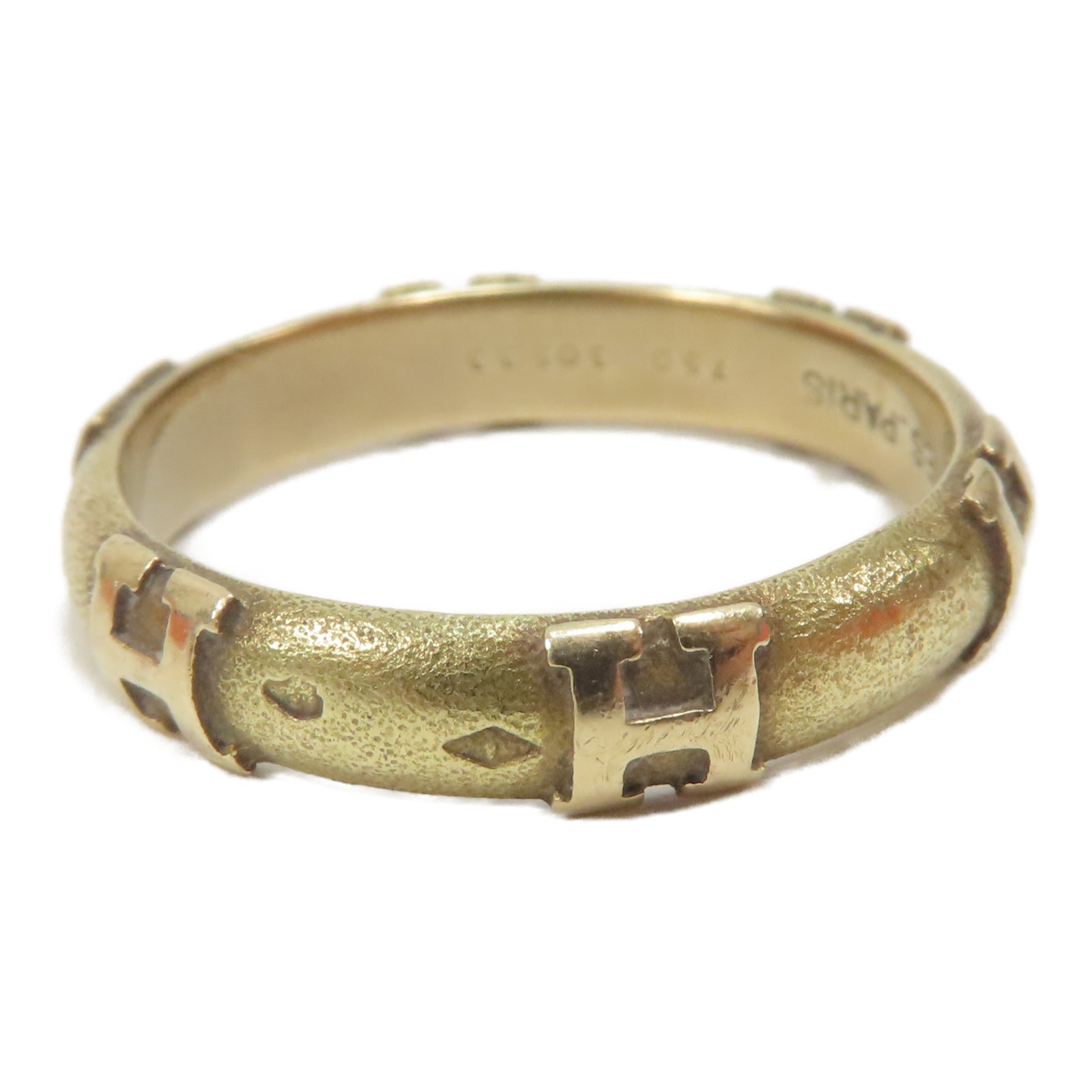 HERMES 18K黃金Ring戒指US#8.25