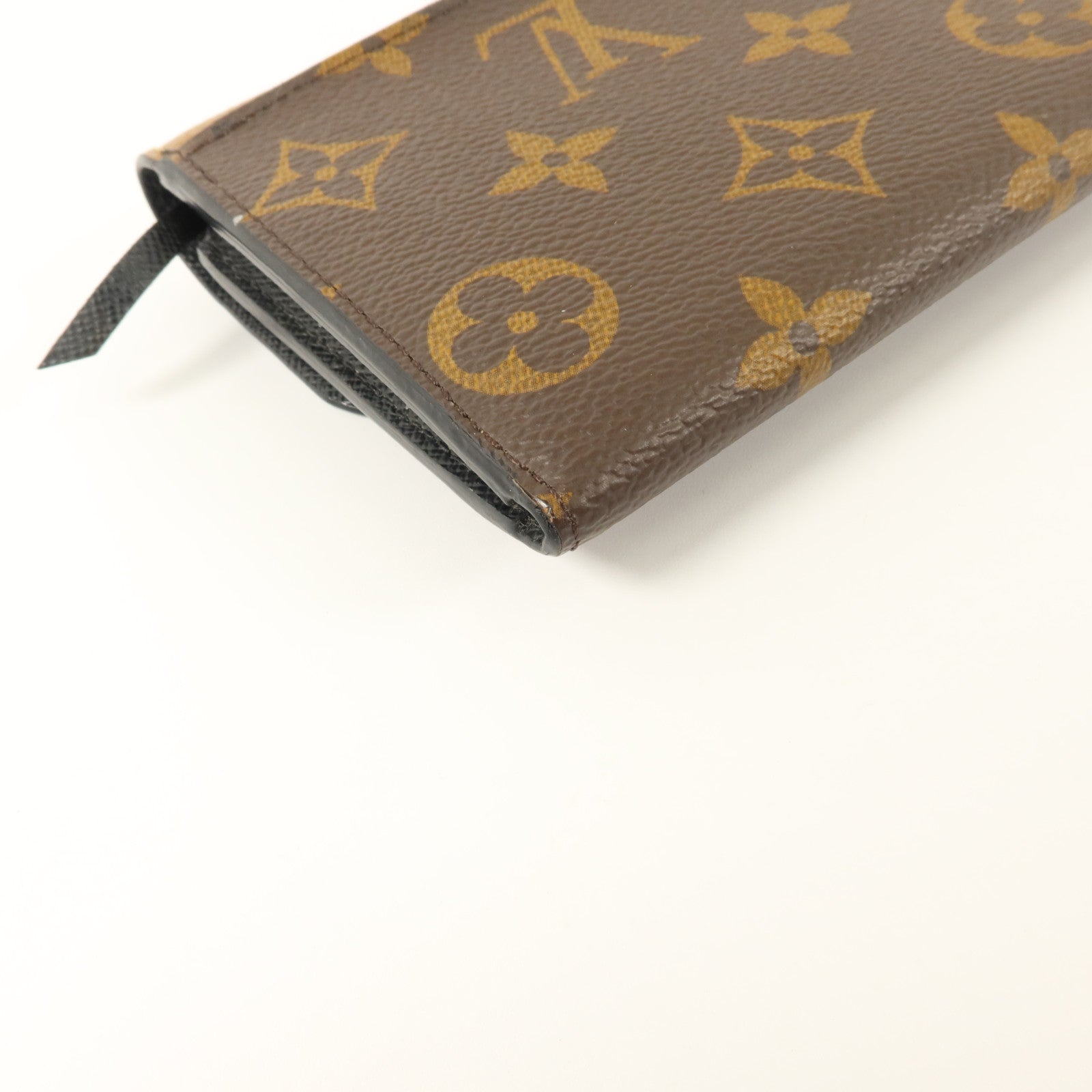 LOUIS VUITTON Monogram Reverse Emilie Wallet金扣長錢包