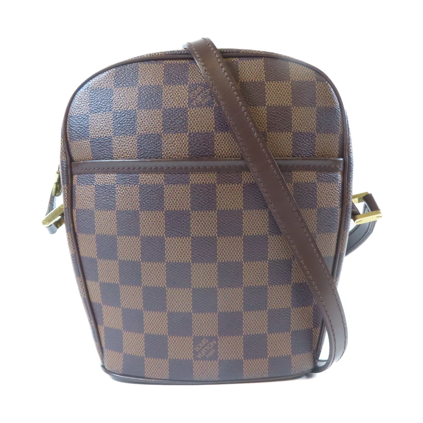 LOUIS VUITTON **【激減優惠】Damier Ipanema PM金扣肩背袋啡色