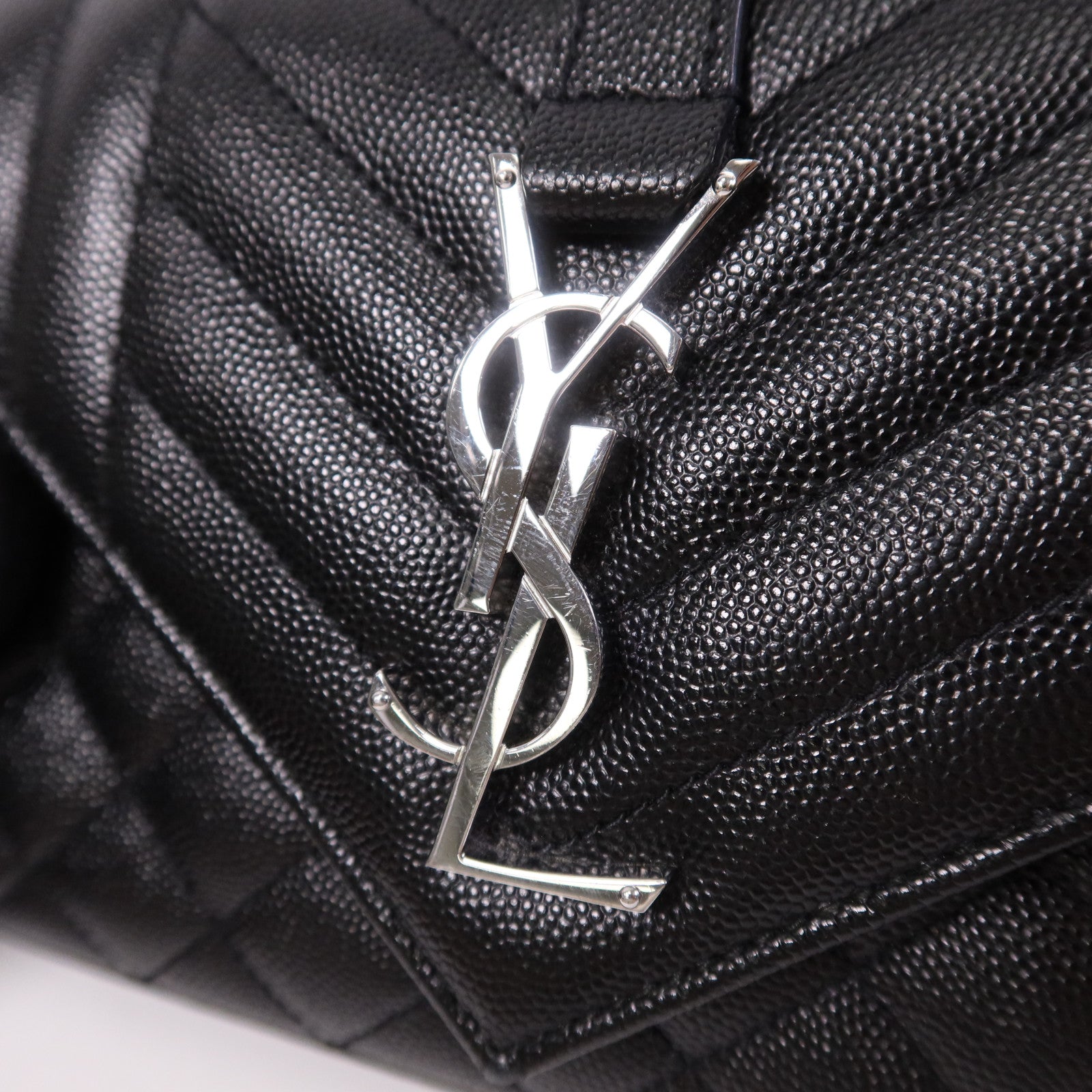 YVES SAINT LAURENT 牛皮皮革Envelope Small金扣鏈帶肩背袋