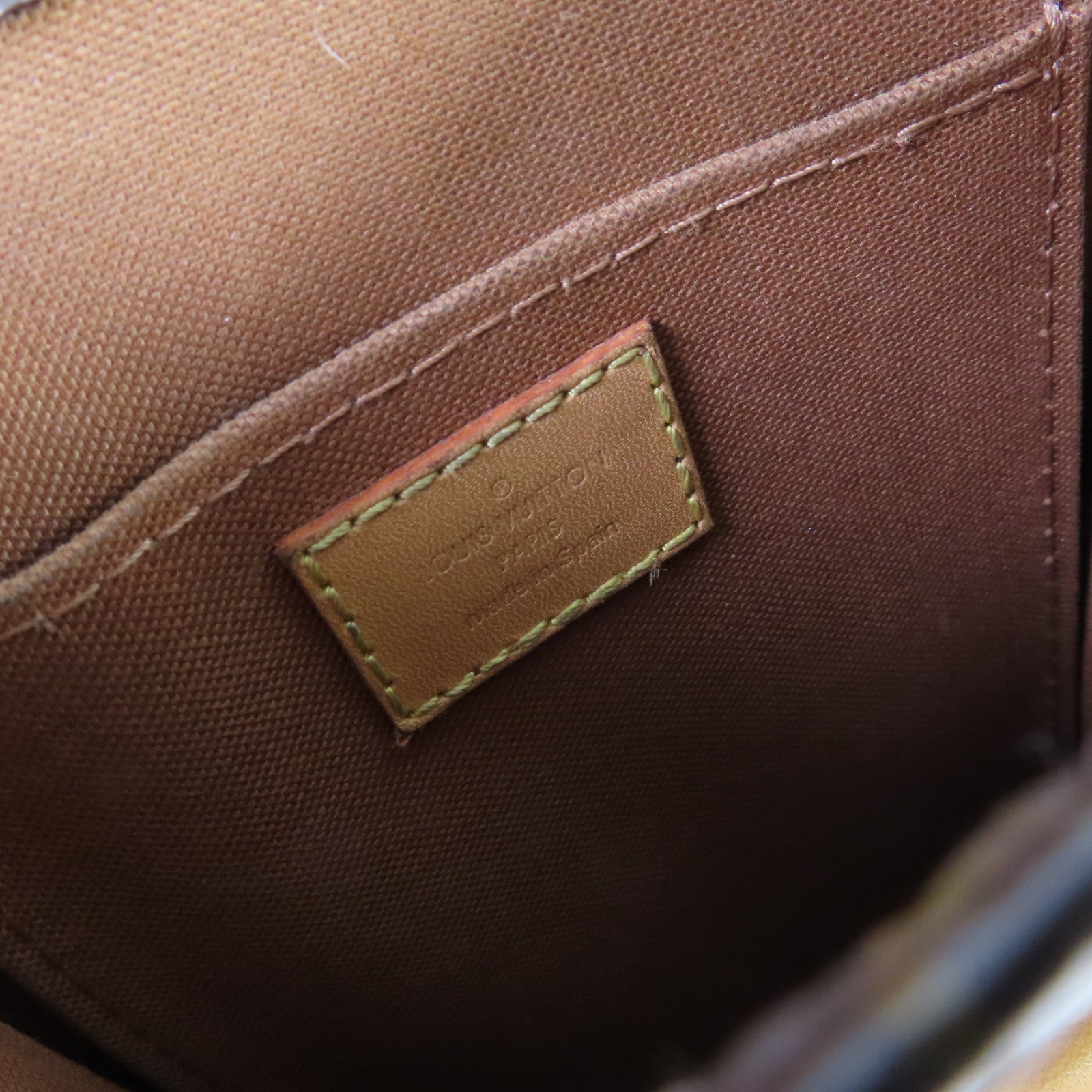 LOUIS VUITTON 【激減優惠】Monogram Petit Sac Plat 2Way Shoulder Bag金扣手挽肩背兩用袋啡色