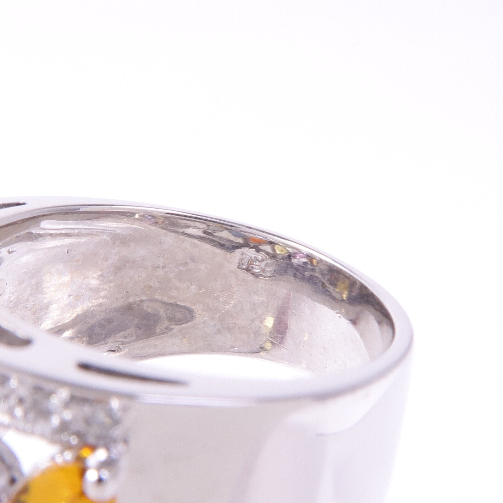 JEWELRY 18K白金Multi Stone Ring多顆寶石戒指US#6.75