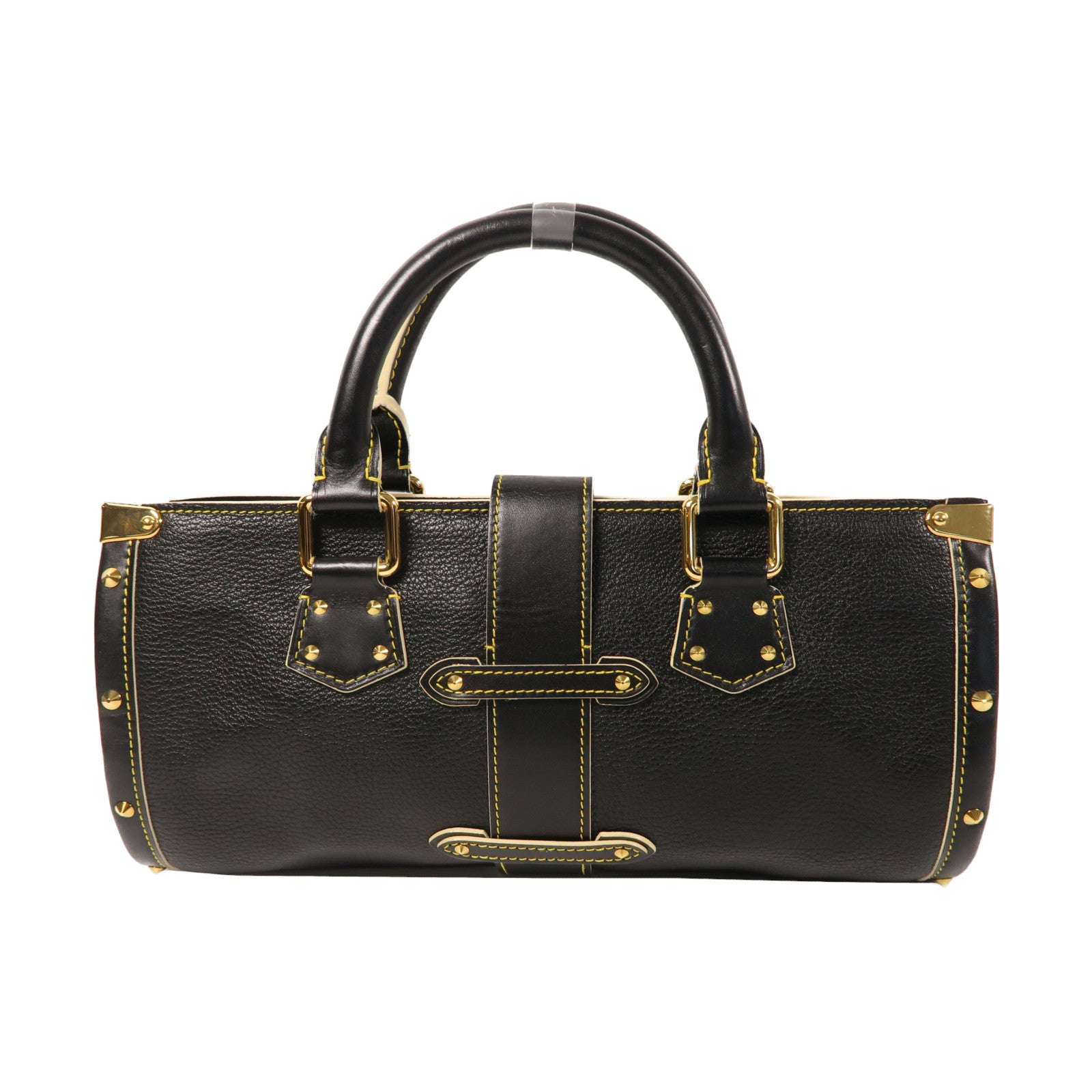 LOUIS VUITTON 【激減優惠】Suhali皮革Epanui PM金扣手挽袋黑色