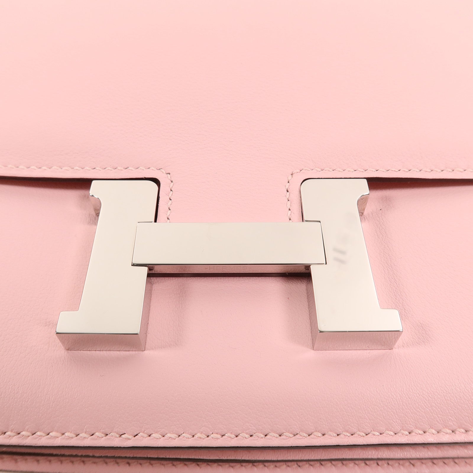 HERMES Swift皮革Constance Mini肩背袋Rose Sakura