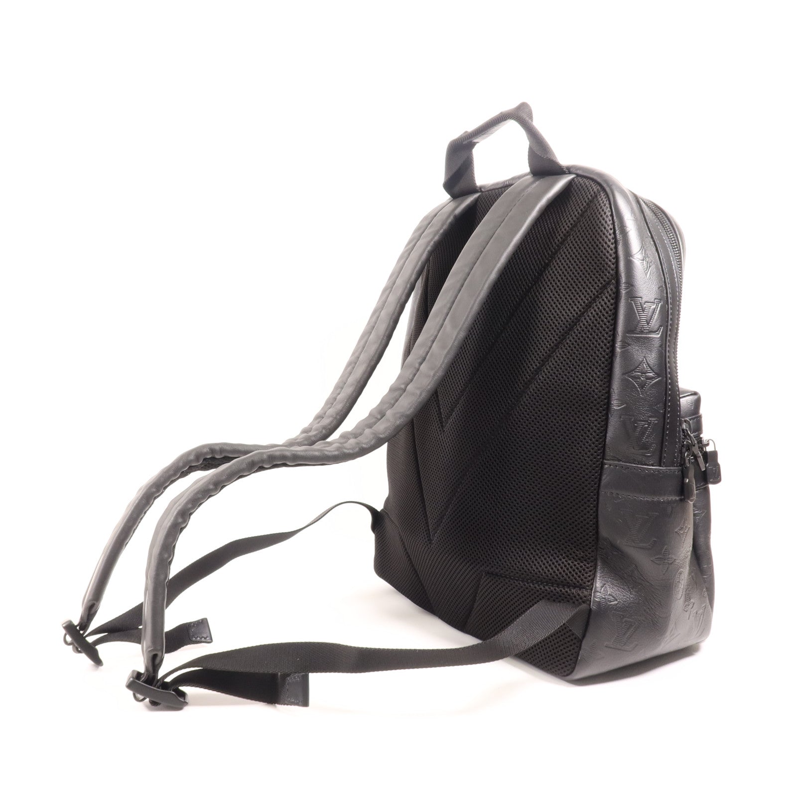 LOUIS VUITTON Monogram Embossed Discovery Backpack銀扣背包