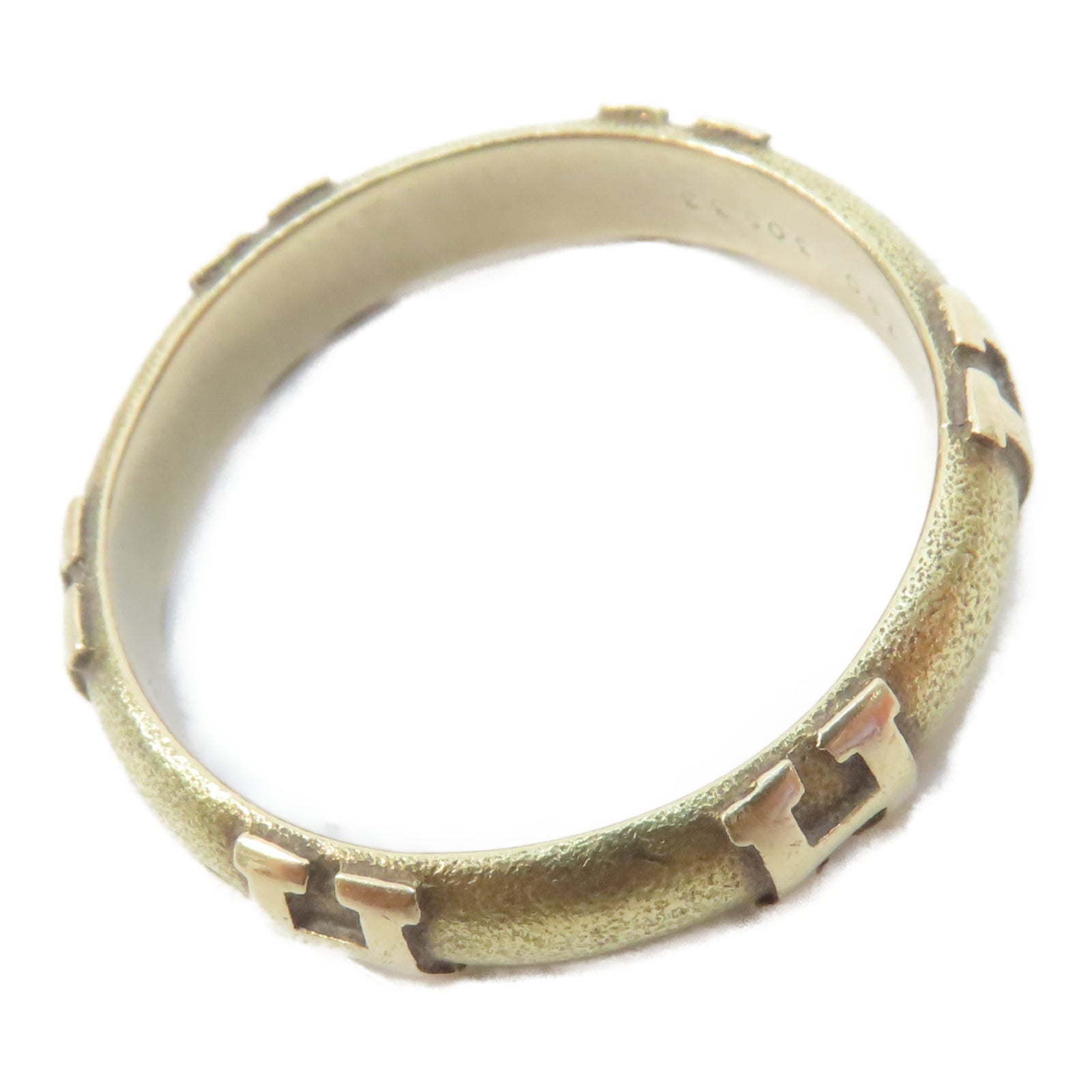 HERMES 18K黃金Ring戒指US#8.25