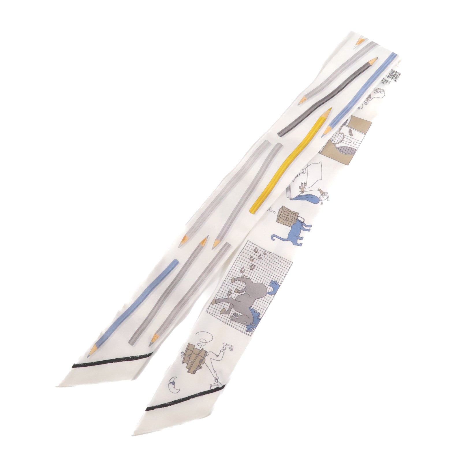 HERMES 絲質Twilly絲巾