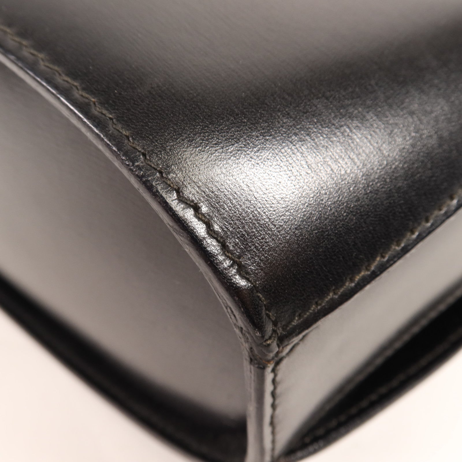 CELINE 牛皮皮革Vintage Shoulder Bag金扣肩背袋