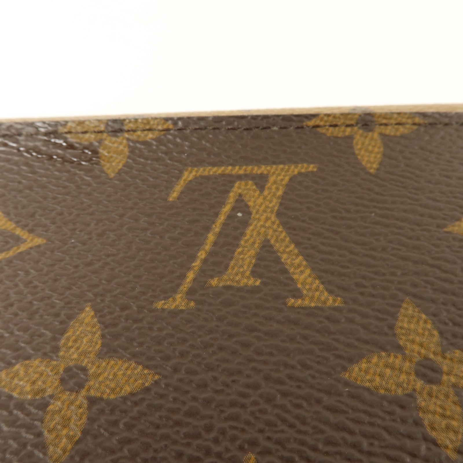 LOUIS VUITTON Monogram Reverse Emilie Wallet金扣長錢包