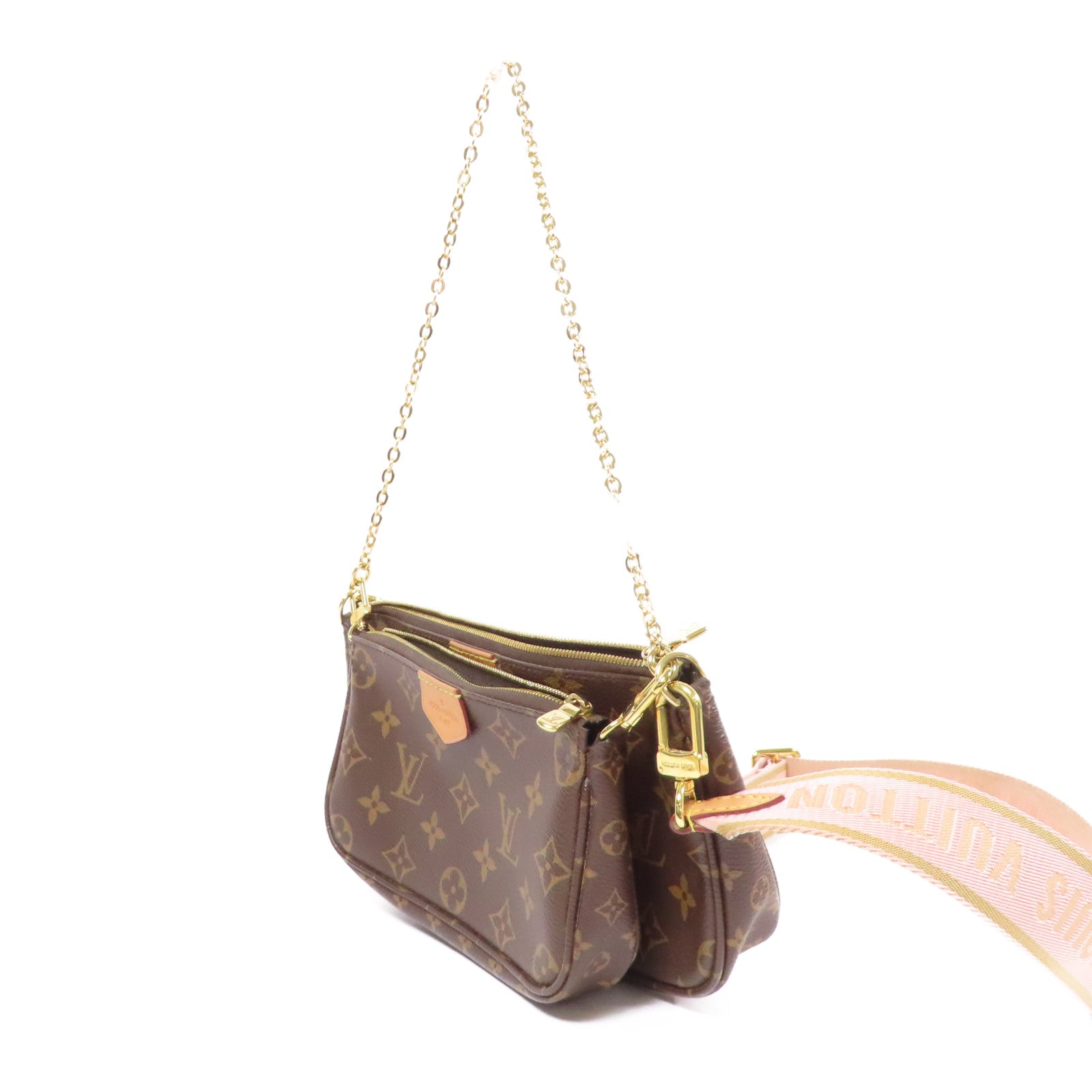 LOUIS VUITTON Monogram Multi Pochette Accessoires金扣肩背袋