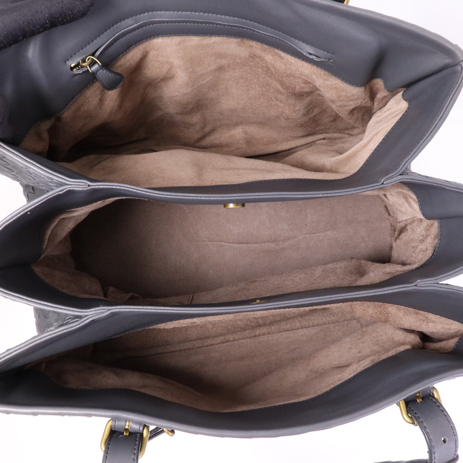 BOTTEGA VENETA 羊皮皮革Roma Medium金扣手挽袋