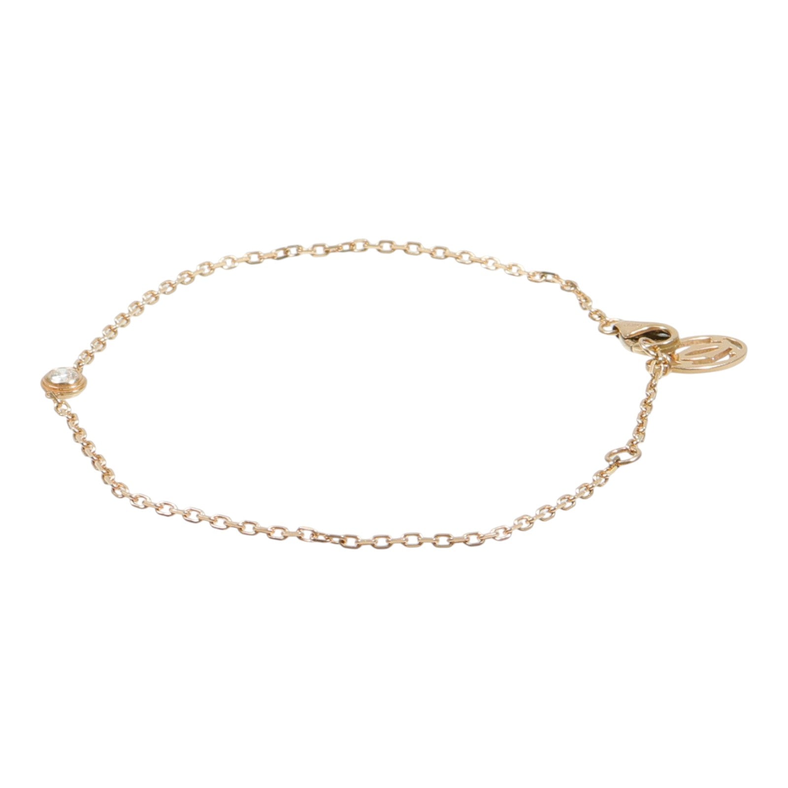 CARTIER 18K玫瑰金D'Amour Bracelet Mini鑽石手鏈