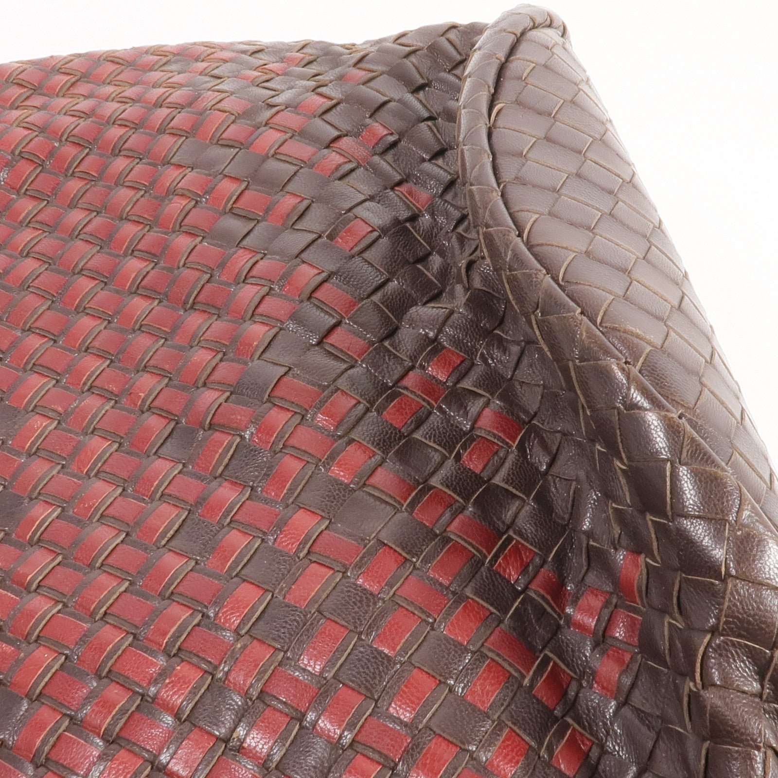 BOTTEGA VENETA 【激減優惠】織紋皮革Shoulder Tote肩背袋/手挽袋
