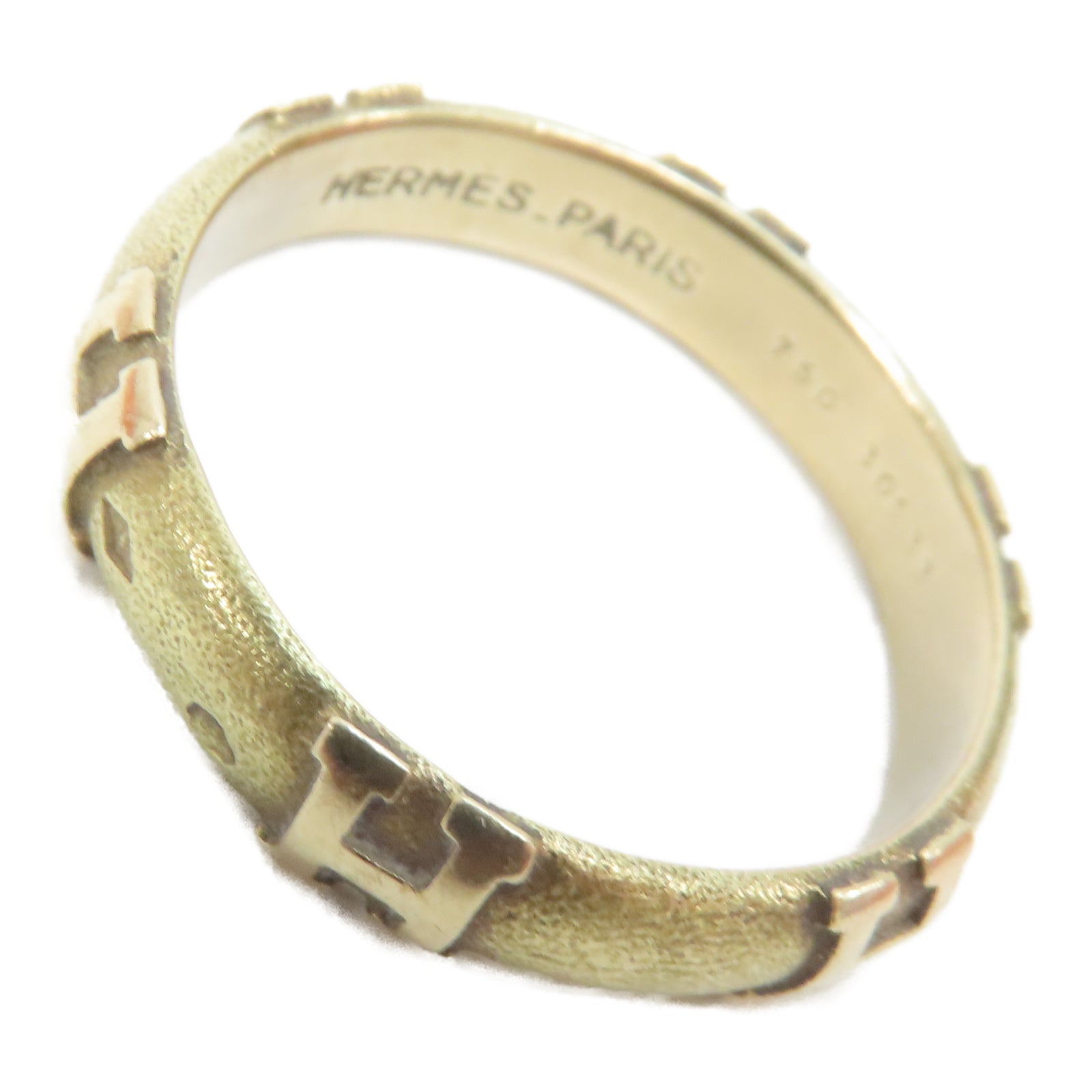 HERMES 18K黃金Ring戒指US#8.25