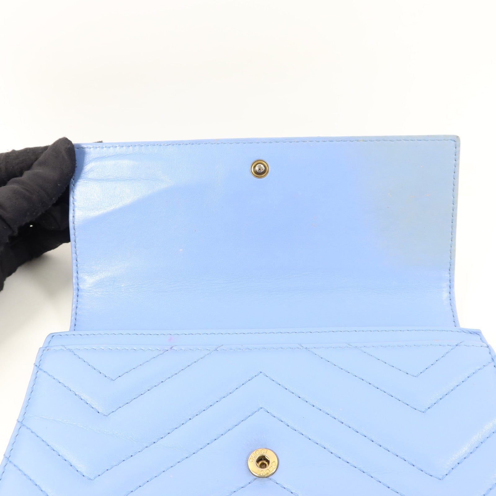 GUCCI 牛皮皮革GG Marmont Long Wallet長錢包