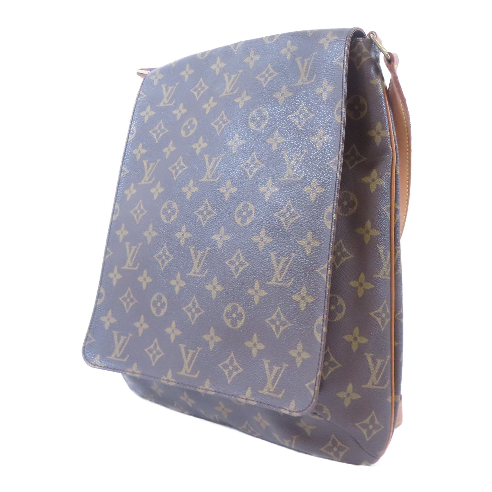 LOUIS VUITTON Monogram Musette金扣肩背袋啡色