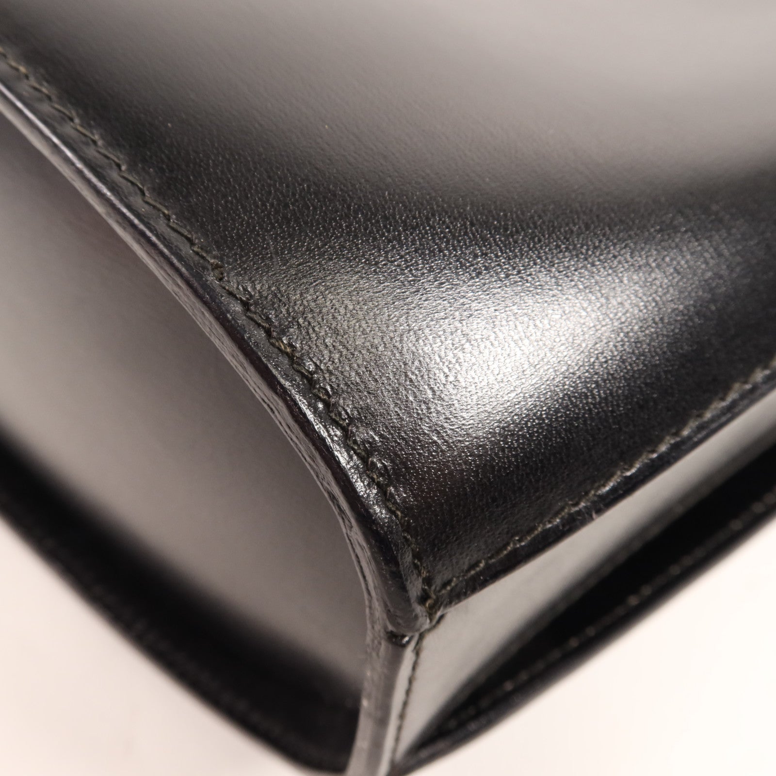 CELINE 牛皮皮革Vintage Shoulder Bag金扣肩背袋