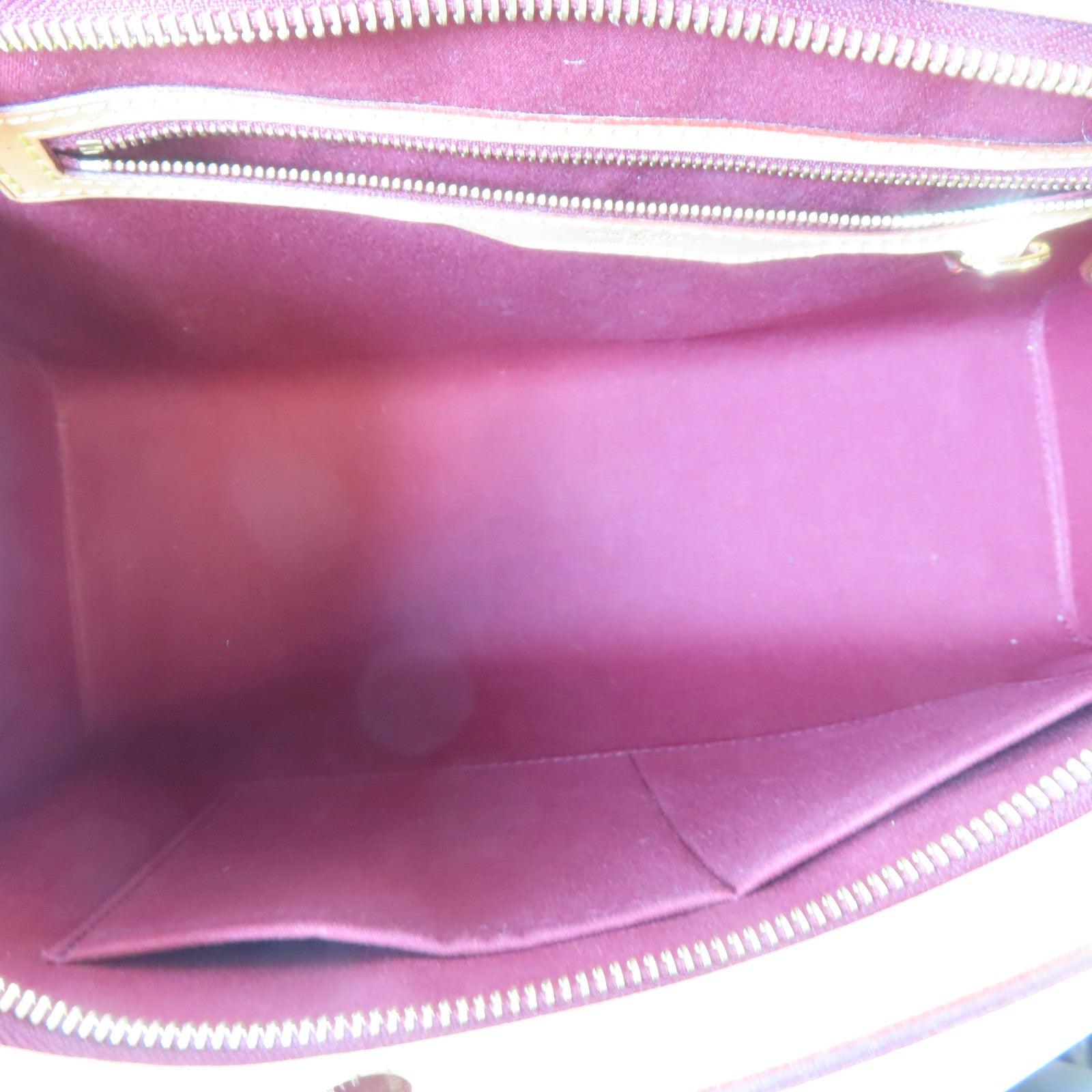 LOUIS VUITTON Vernis Brea金扣手挽肩背兩用袋紅色