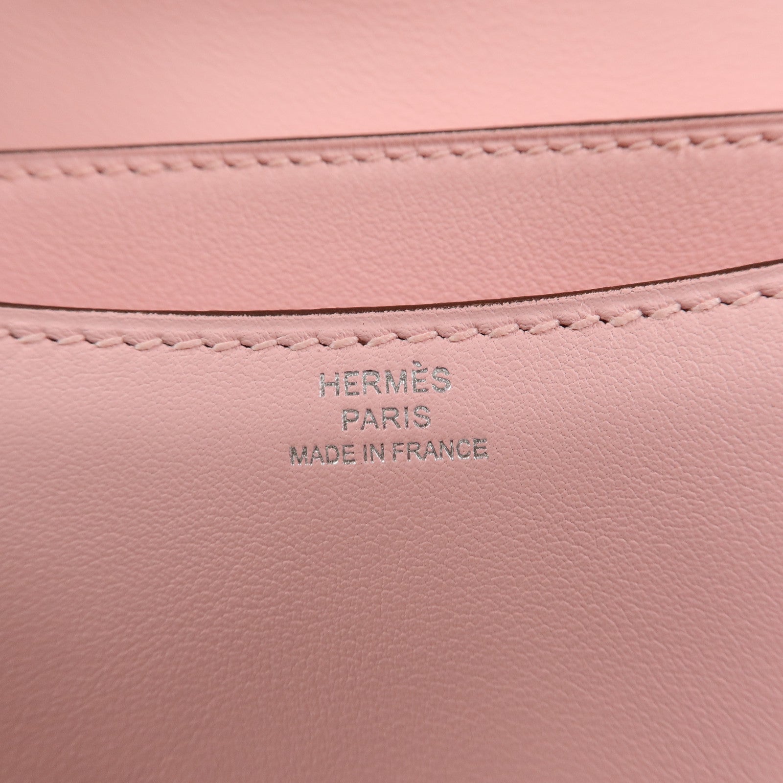 HERMES Swift皮革Constance Mini肩背袋Rose Sakura