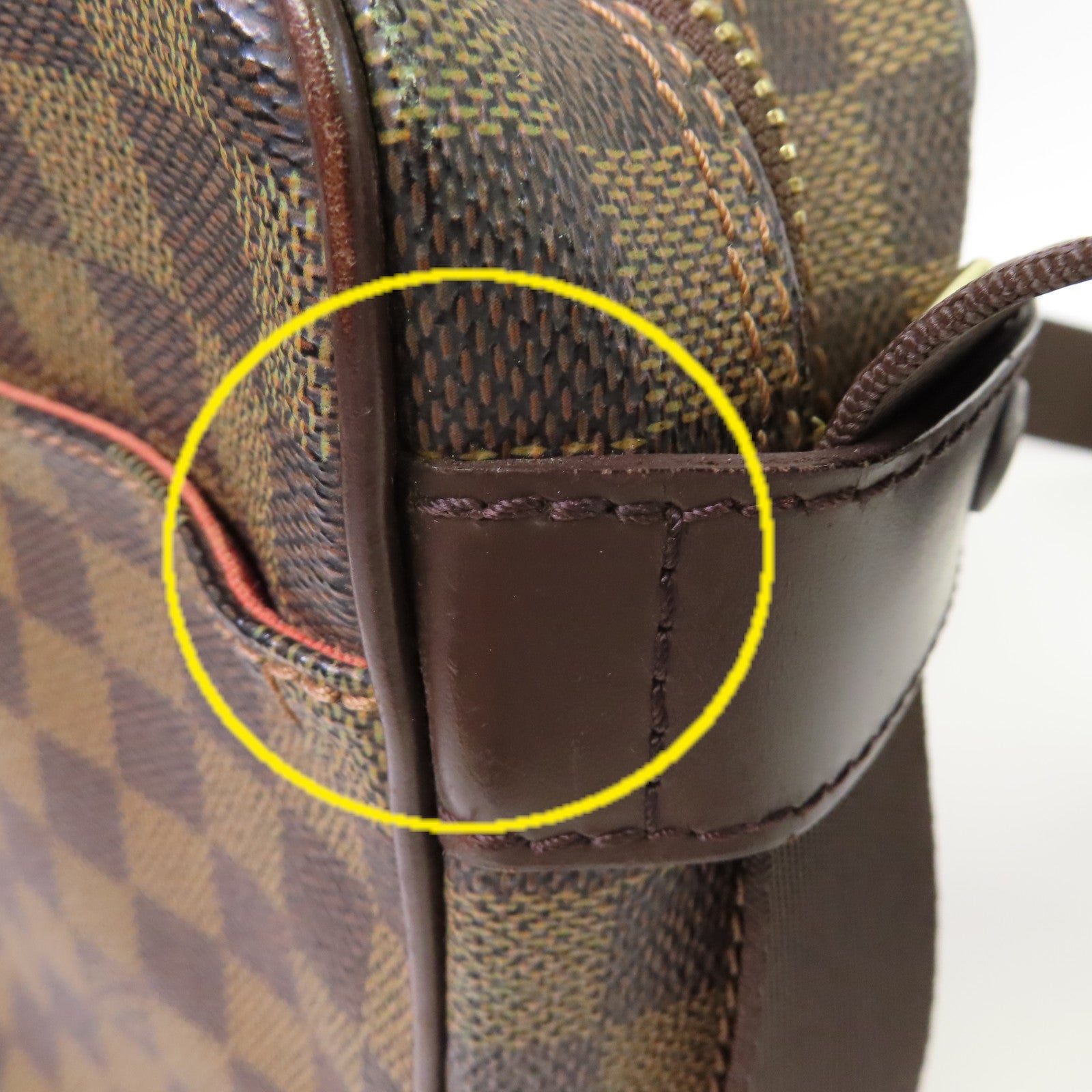 LOUIS VUITTON Damier Olav PM Shoulder Bag金扣肩背袋啡色