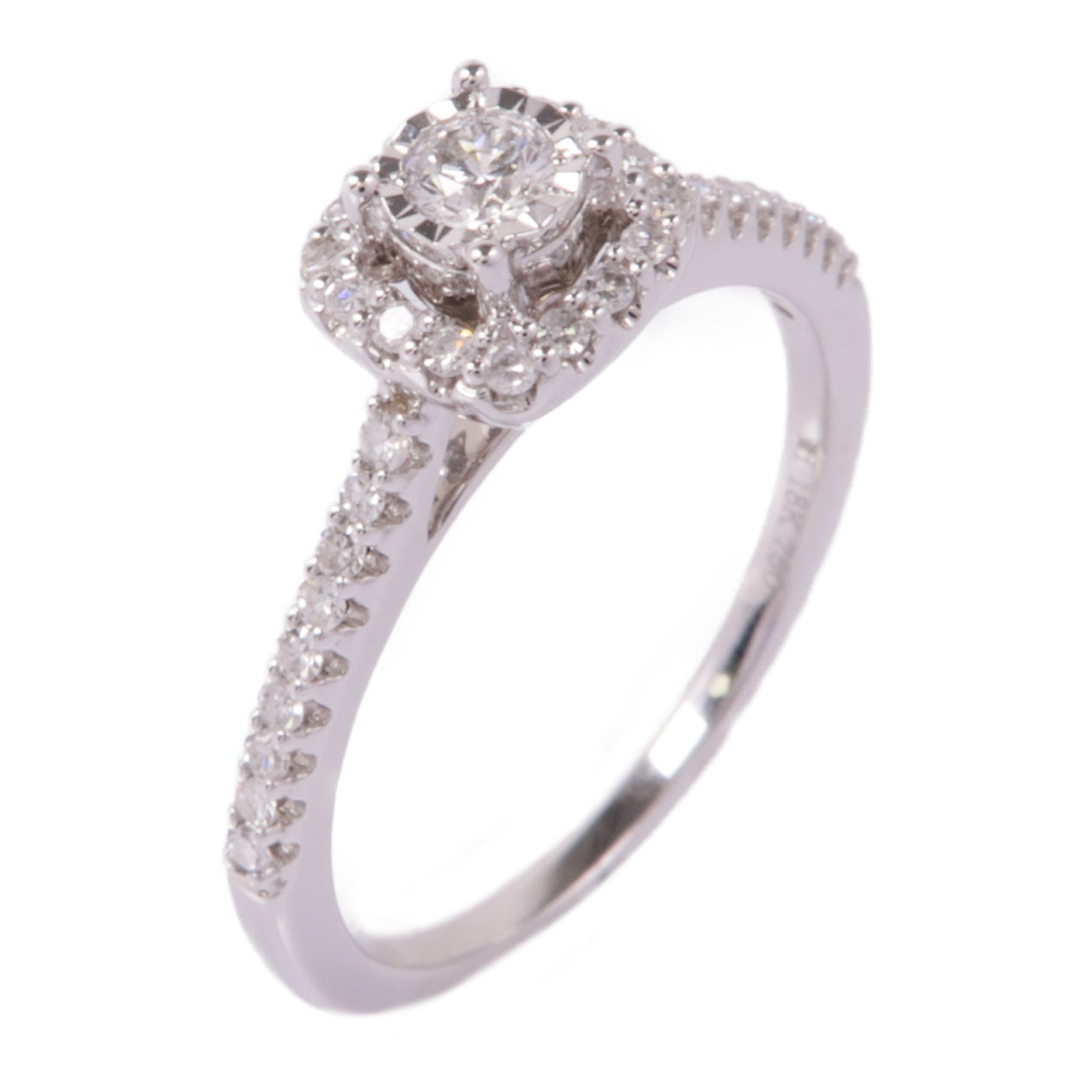 JEWELRY 【激減優惠】18K白金Diamond Ring鑽石戒指US#6.25