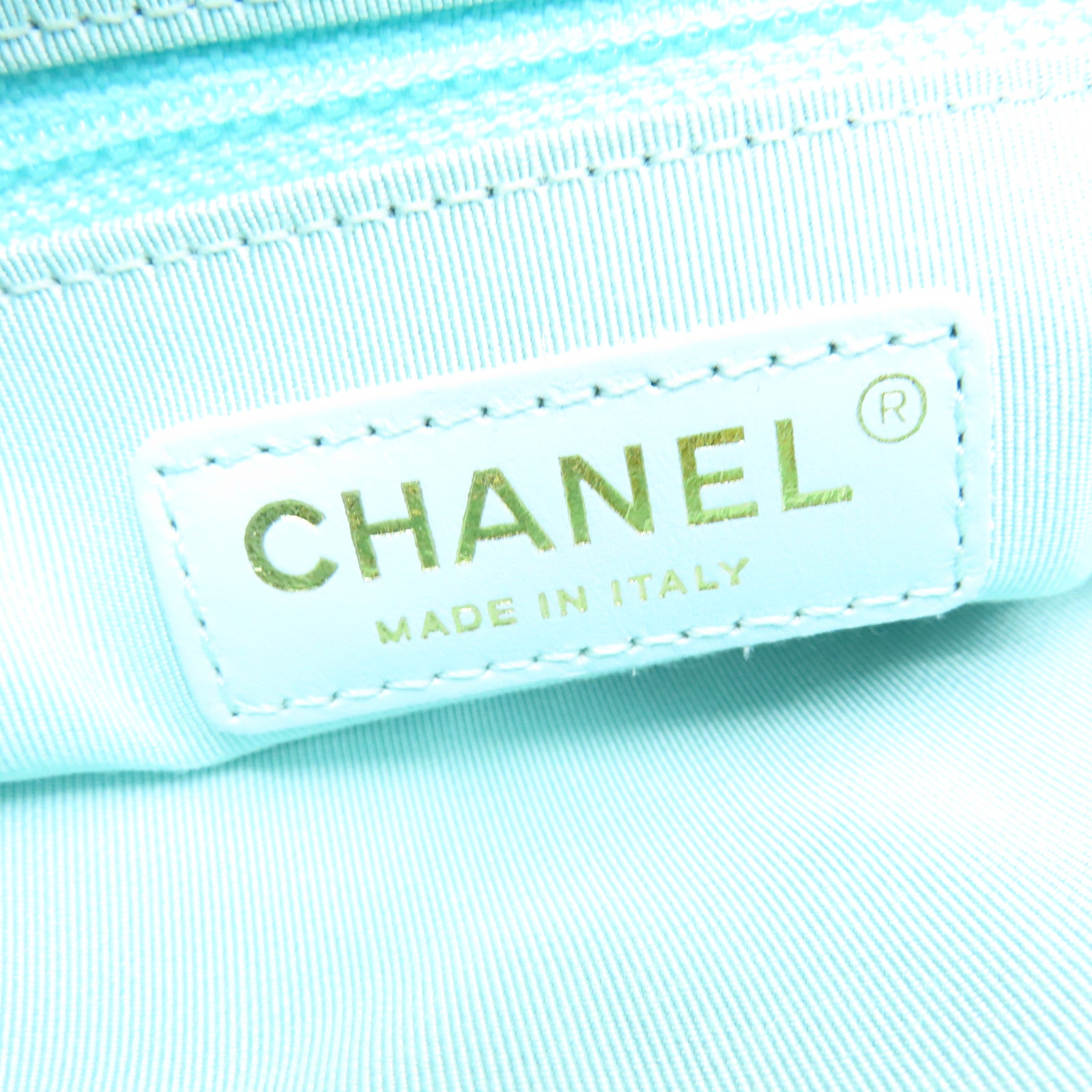 CHANEL 【清倉大減價】菱格牛皮皮革Backpack金扣背包綠色
