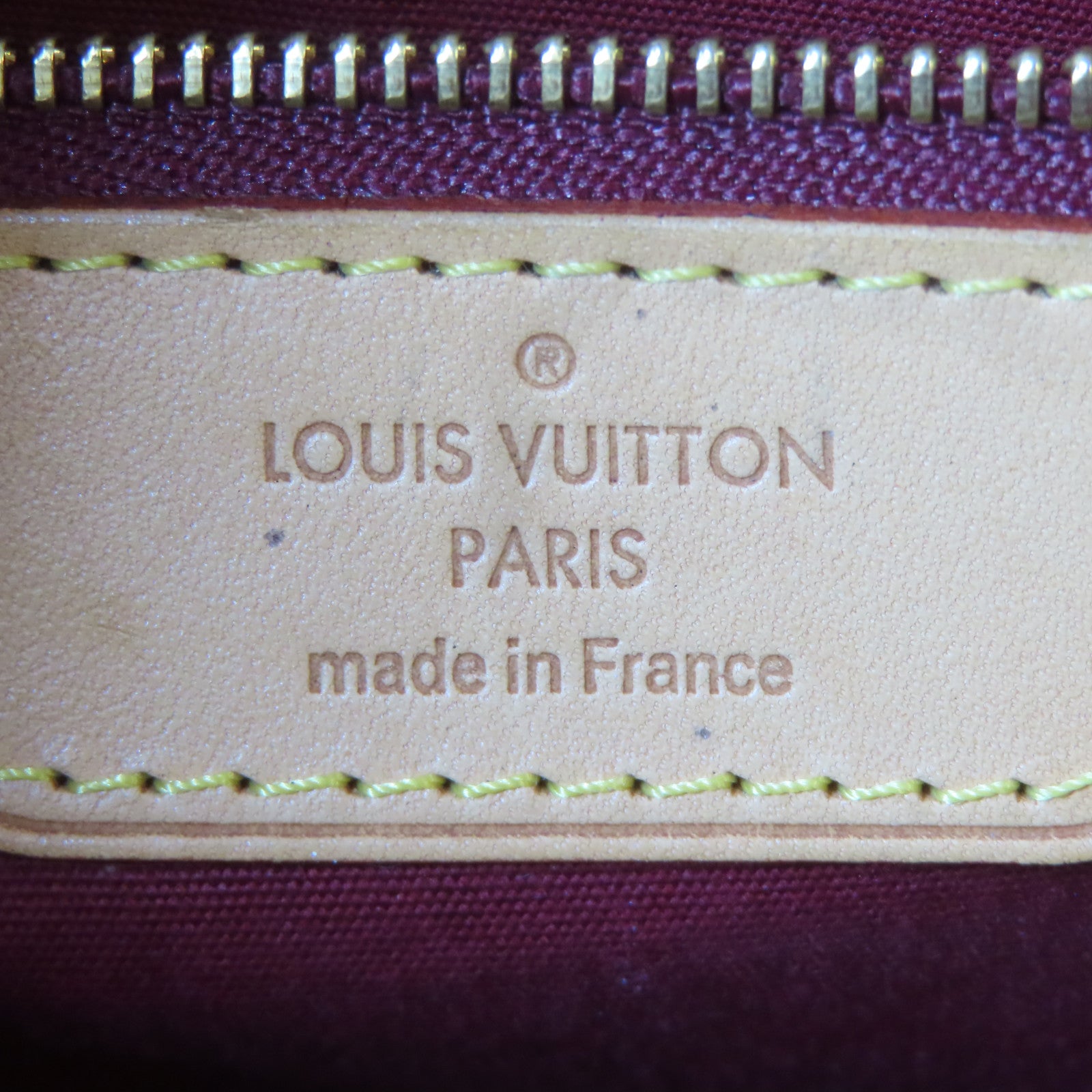 LOUIS VUITTON Vernis Brea金扣手挽肩背兩用袋紅色