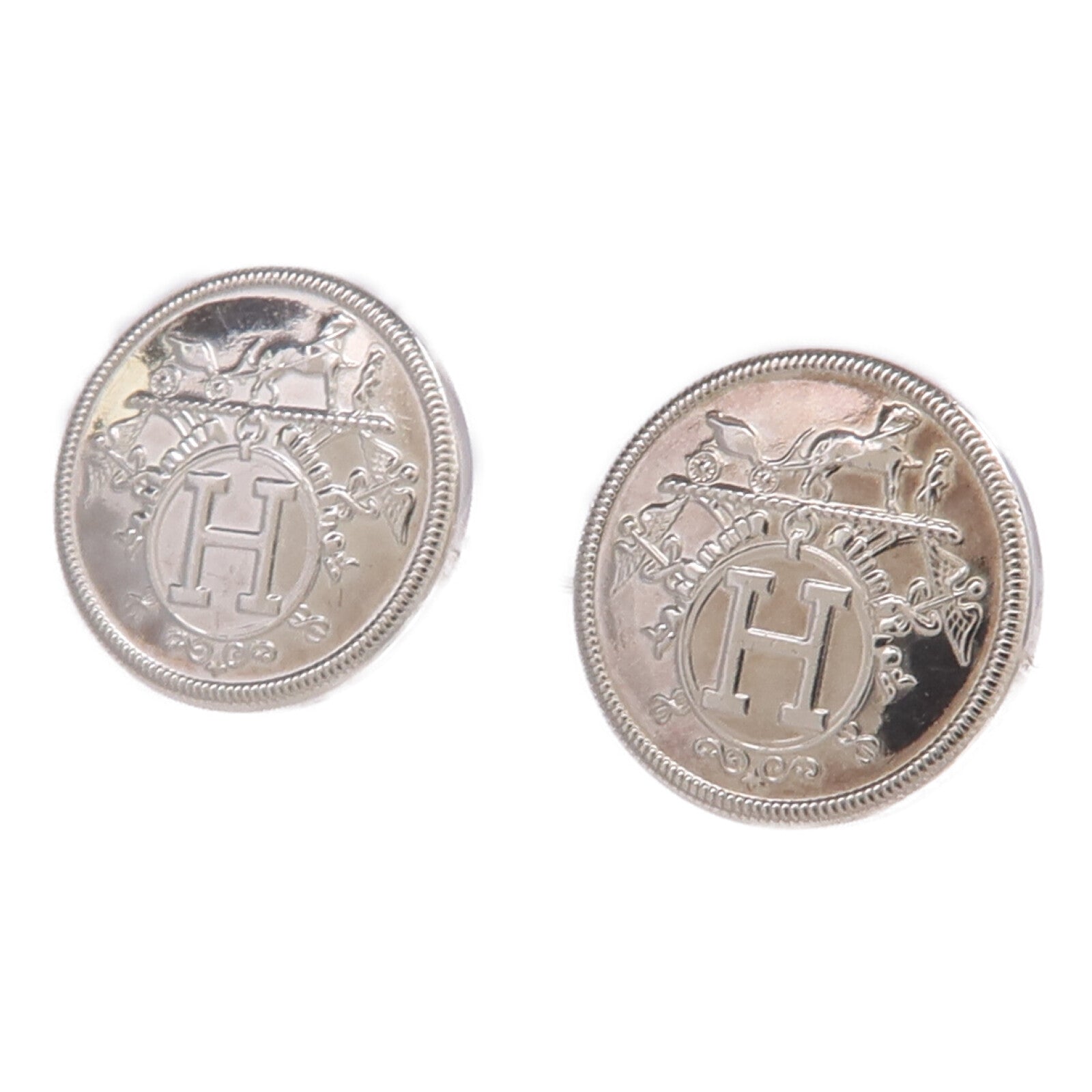 HERMES 925純銀Ex-Libris Earrings耳環