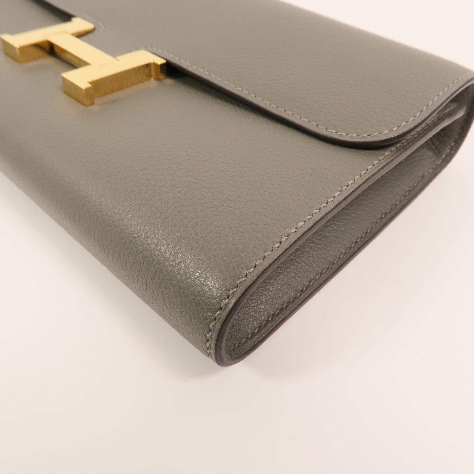 HERMES Evercolor皮革Constance To Go肩背袋Gris Meyer