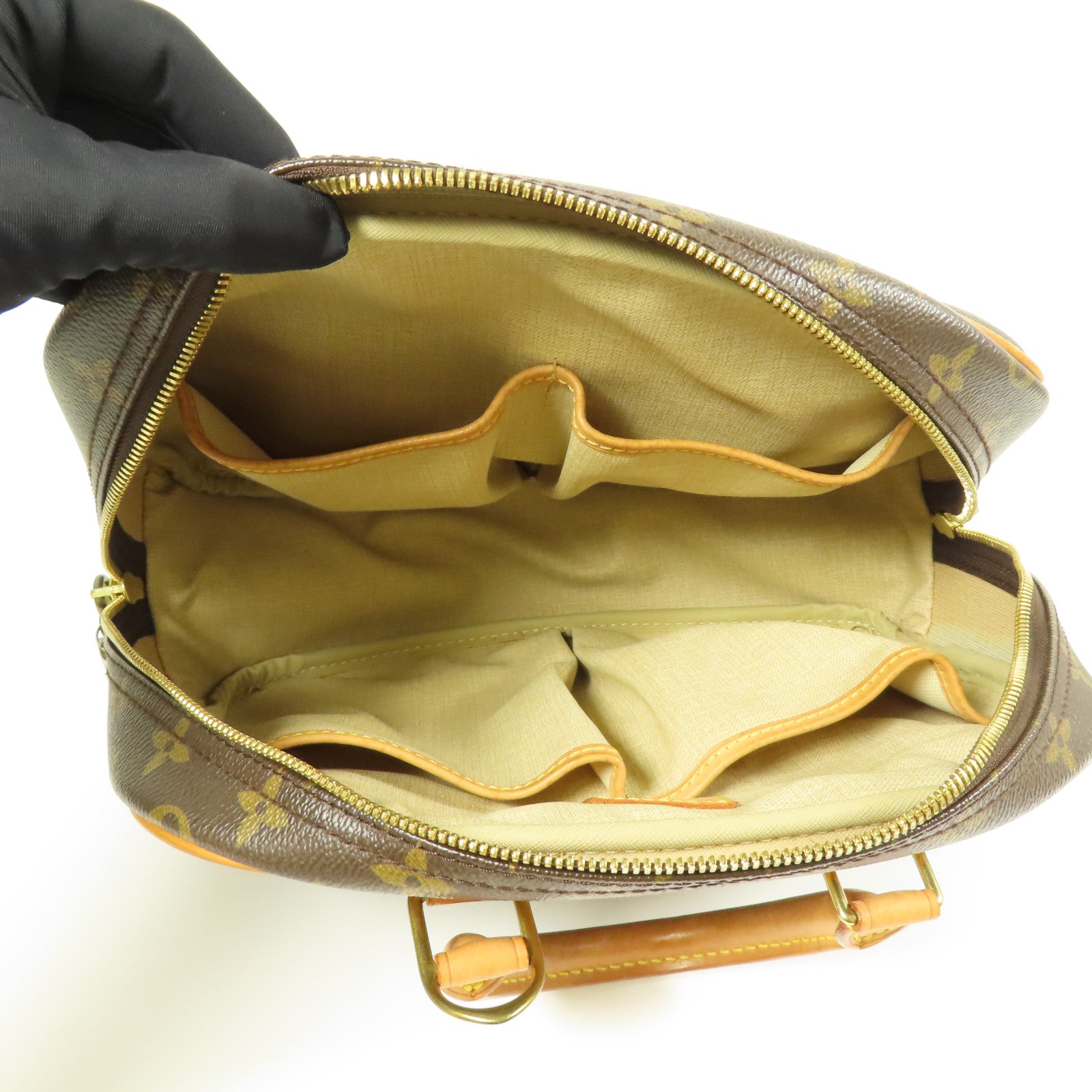 LOUIS VUITTON Monogram Trouville金扣手挽袋