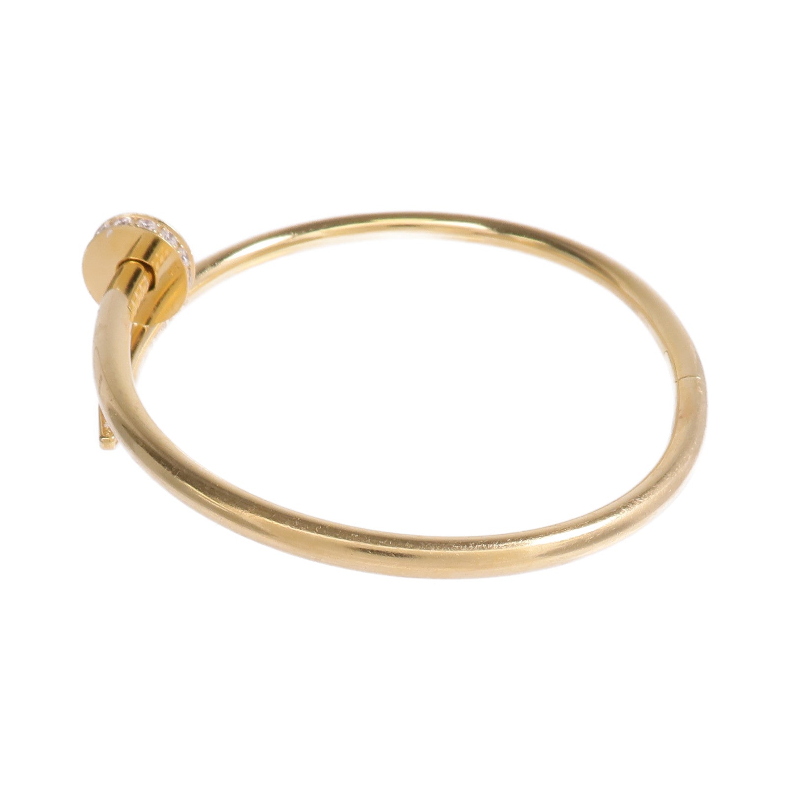 CARTIER 【激減優惠】18K黃金Juste un Clou鑽石手鐲Cartier#19