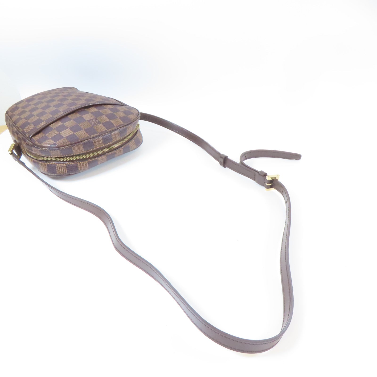 LOUIS VUITTON **【激減優惠】Damier Ipanema PM金扣肩背袋啡色