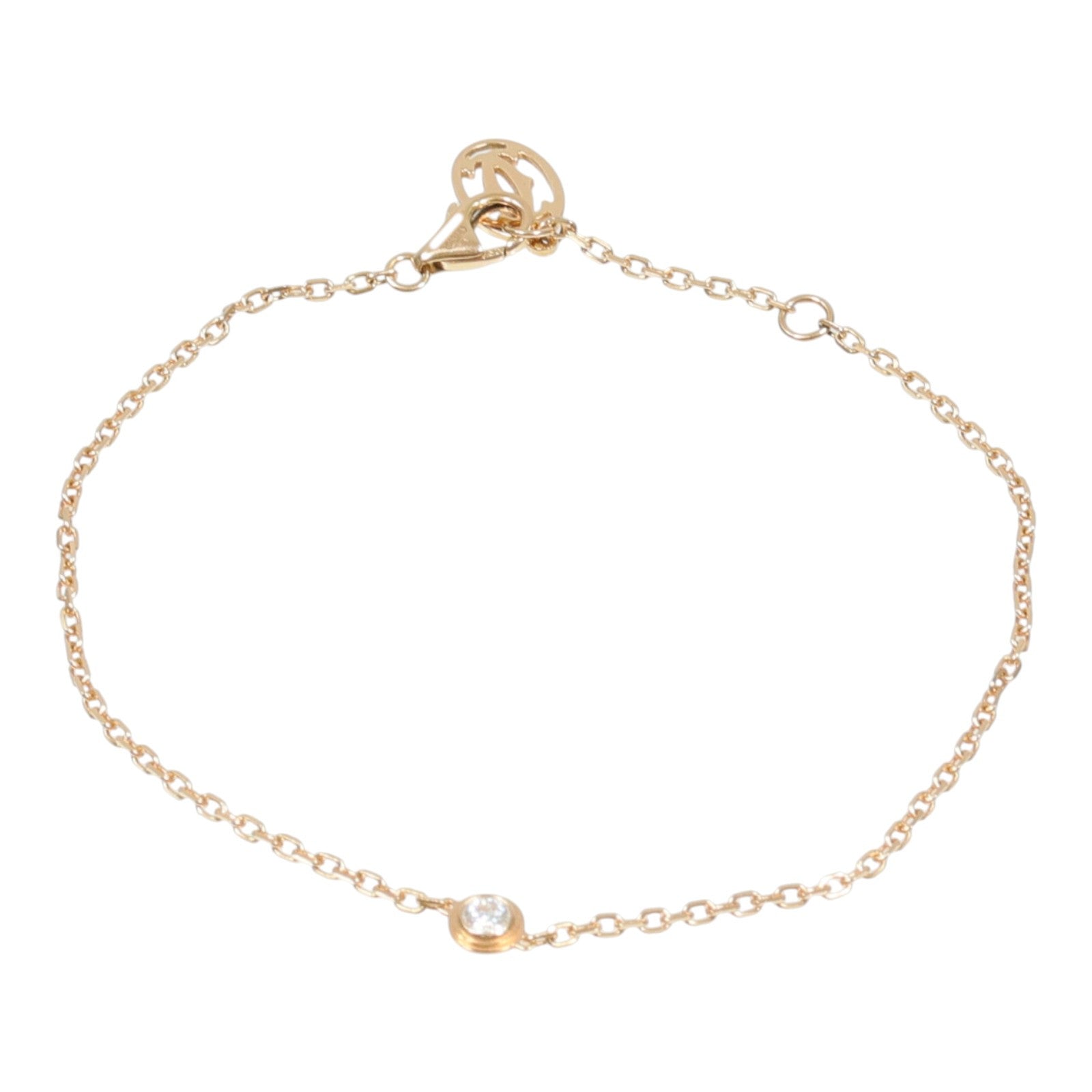 CARTIER 18K玫瑰金D'Amour Bracelet Mini鑽石手鏈