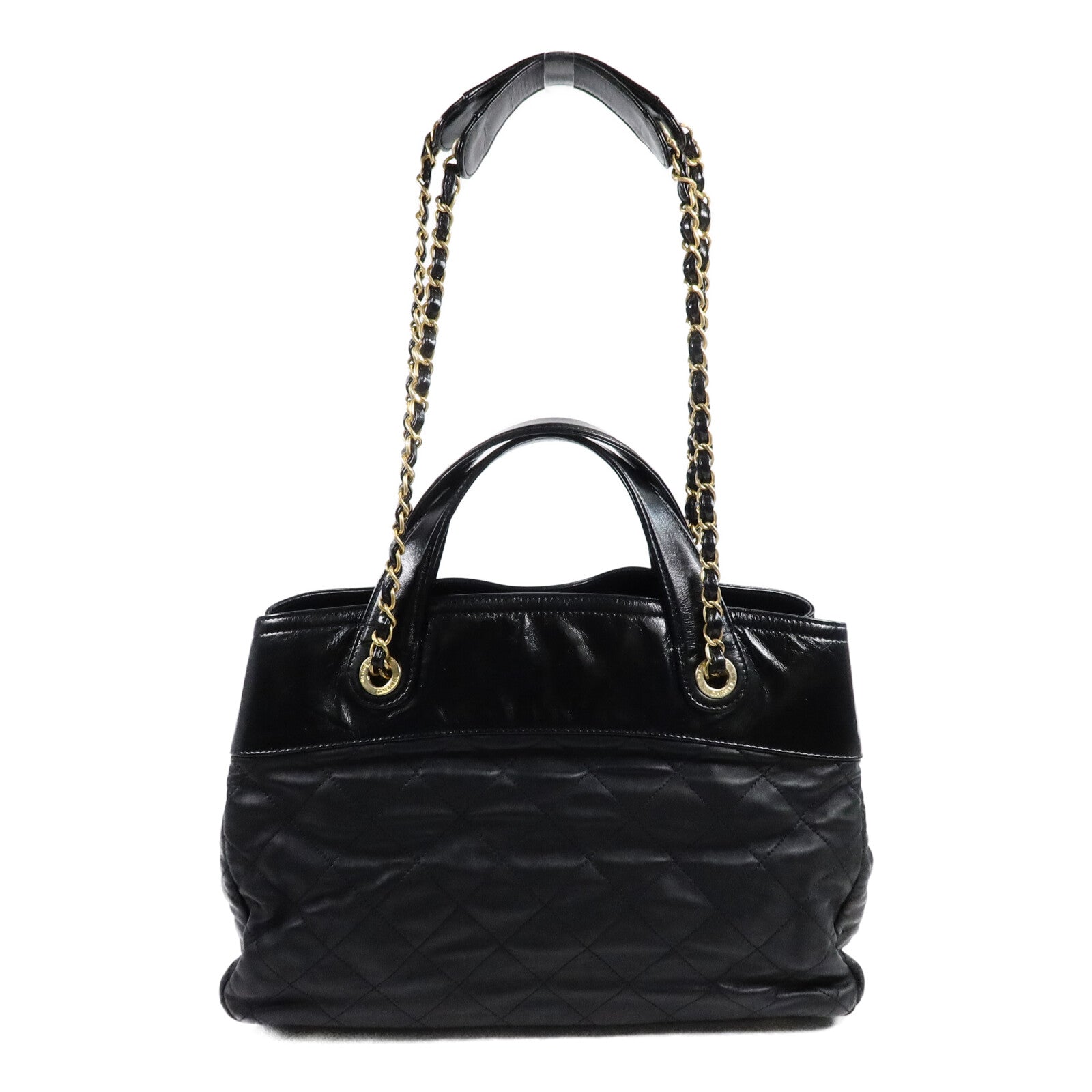 CHANEL 牛皮皮革2 Way Shoulder Bag鏈帶手挽肩背兩用袋