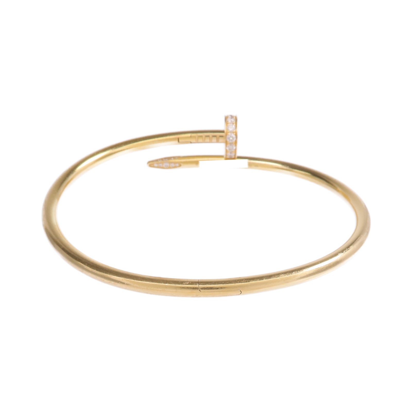 CARTIER 【激減優惠】18K黃金Juste un Clou鑽石手鐲Cartier#19