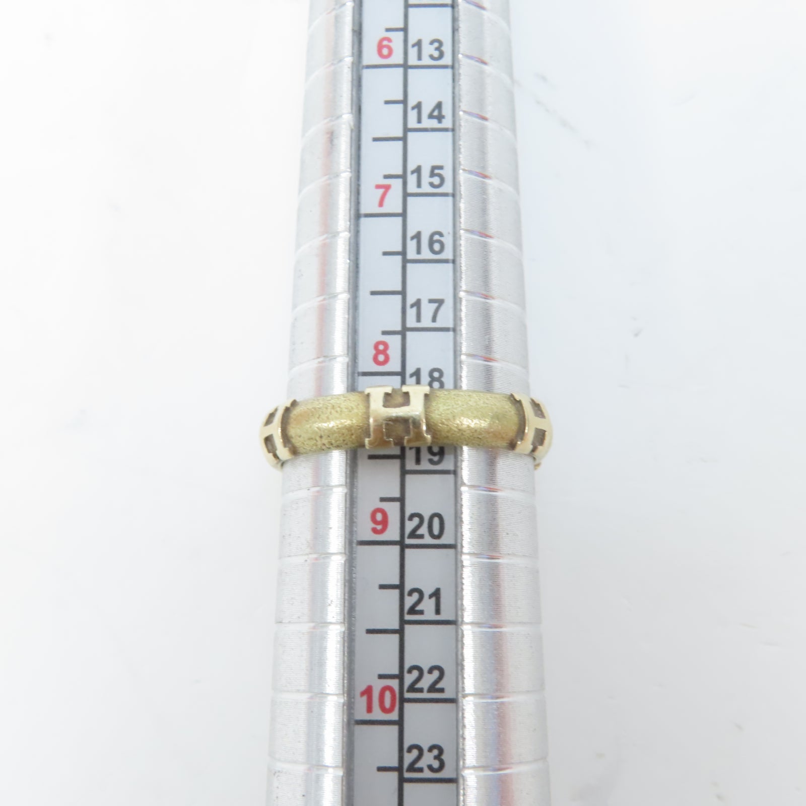 HERMES 18K黃金Ring戒指US#8.25