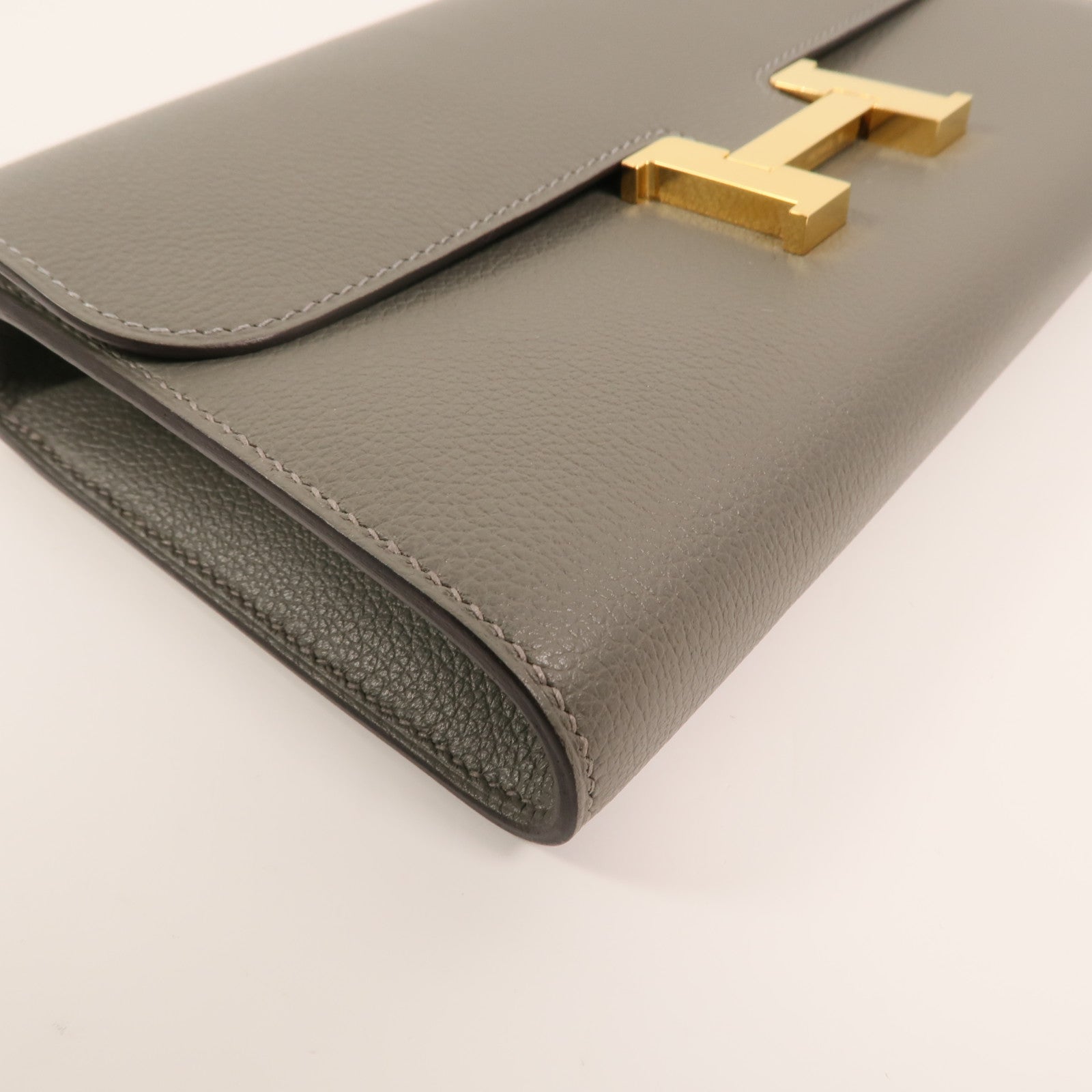 HERMES Evercolor皮革Constance To Go肩背袋Gris Meyer