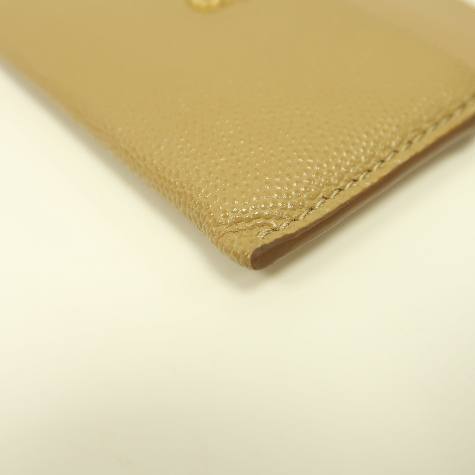 BURBERRY 牛皮皮革Card Case金扣卡片套啡色