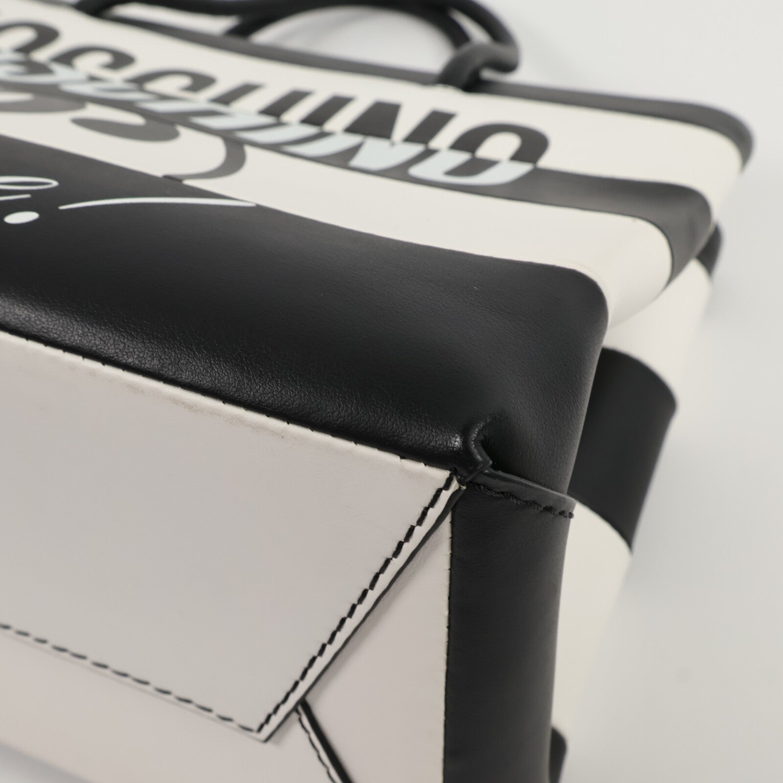 MOSCHINO 牛皮皮革Tote Bag手挽肩背兩用袋