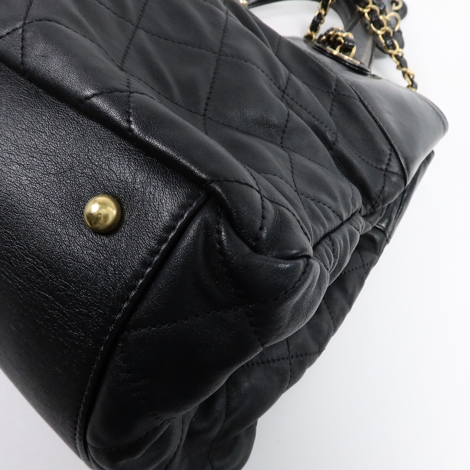 CHANEL 牛皮皮革2 Way Shoulder Bag鏈帶手挽肩背兩用袋