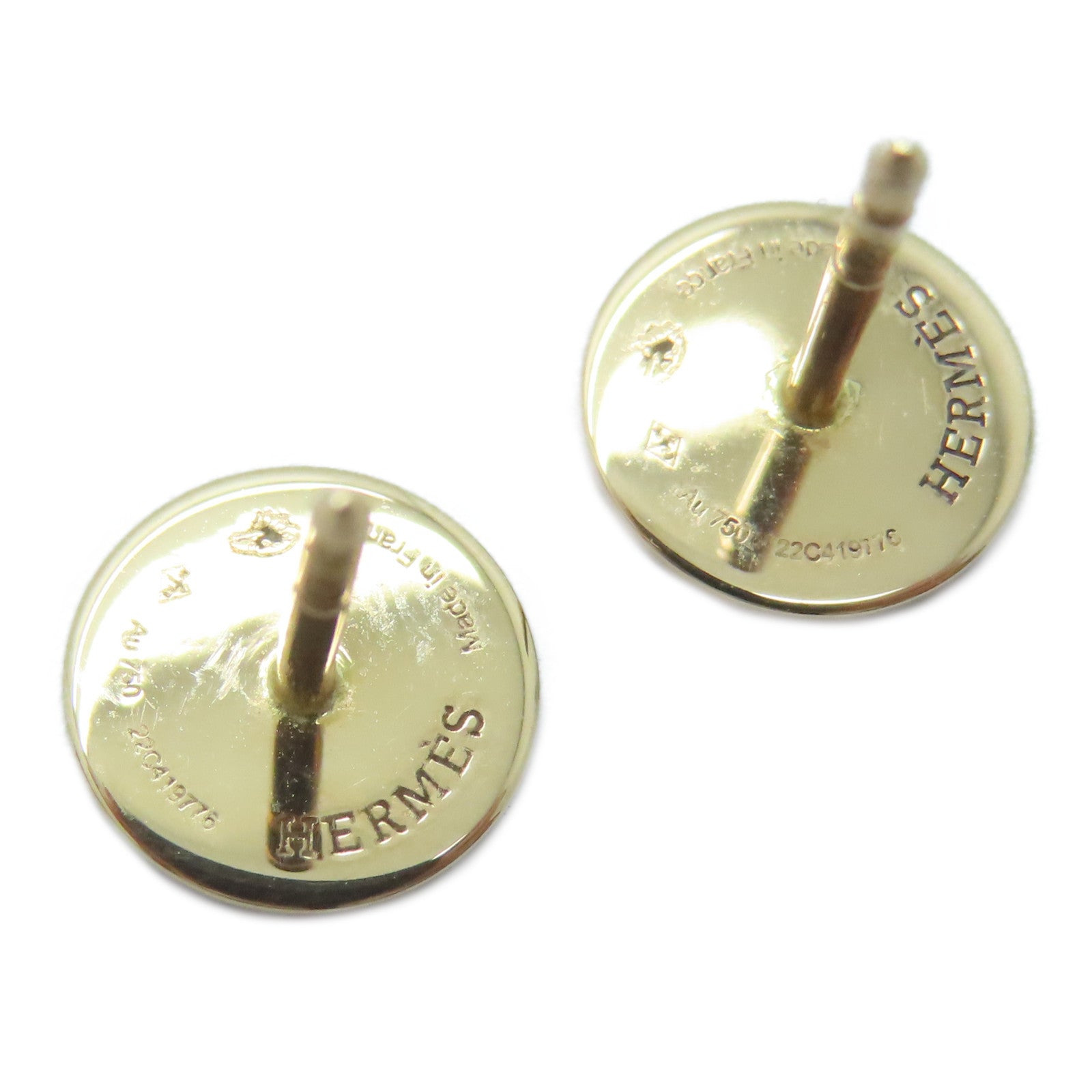 HERMES 【激減優惠】18K玫瑰金Libris Tres Petit Earring耳環