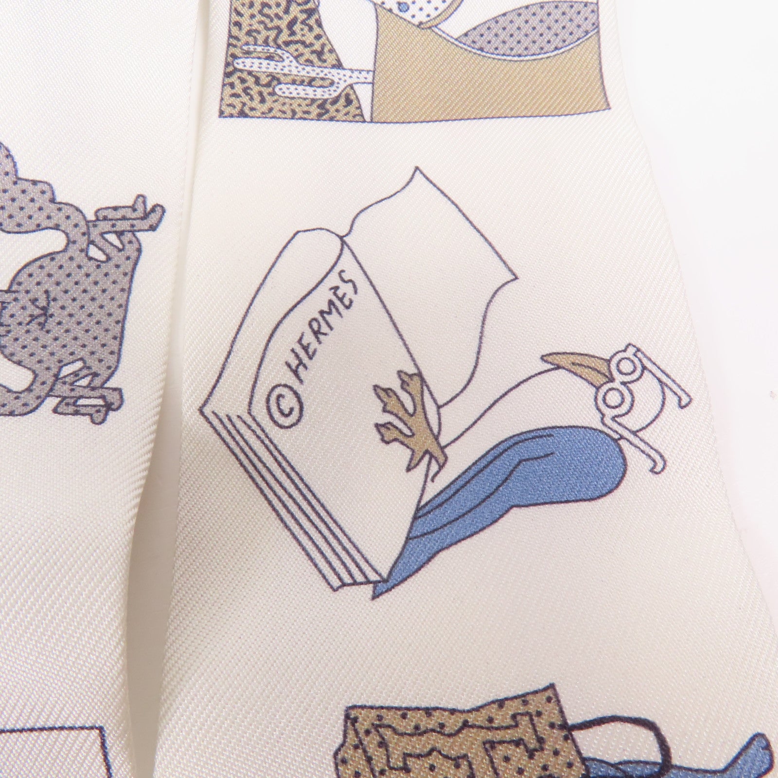 HERMES 【激減優惠】絲質Twilly絲巾