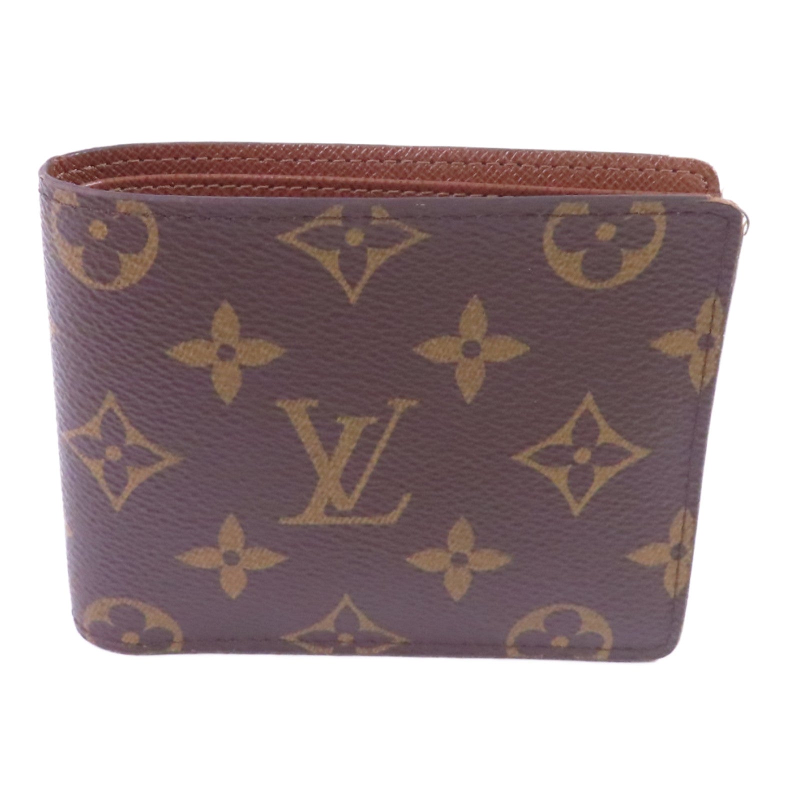 LOUIS VUITTON Monogram Multiple Short Wallet短錢包啡色